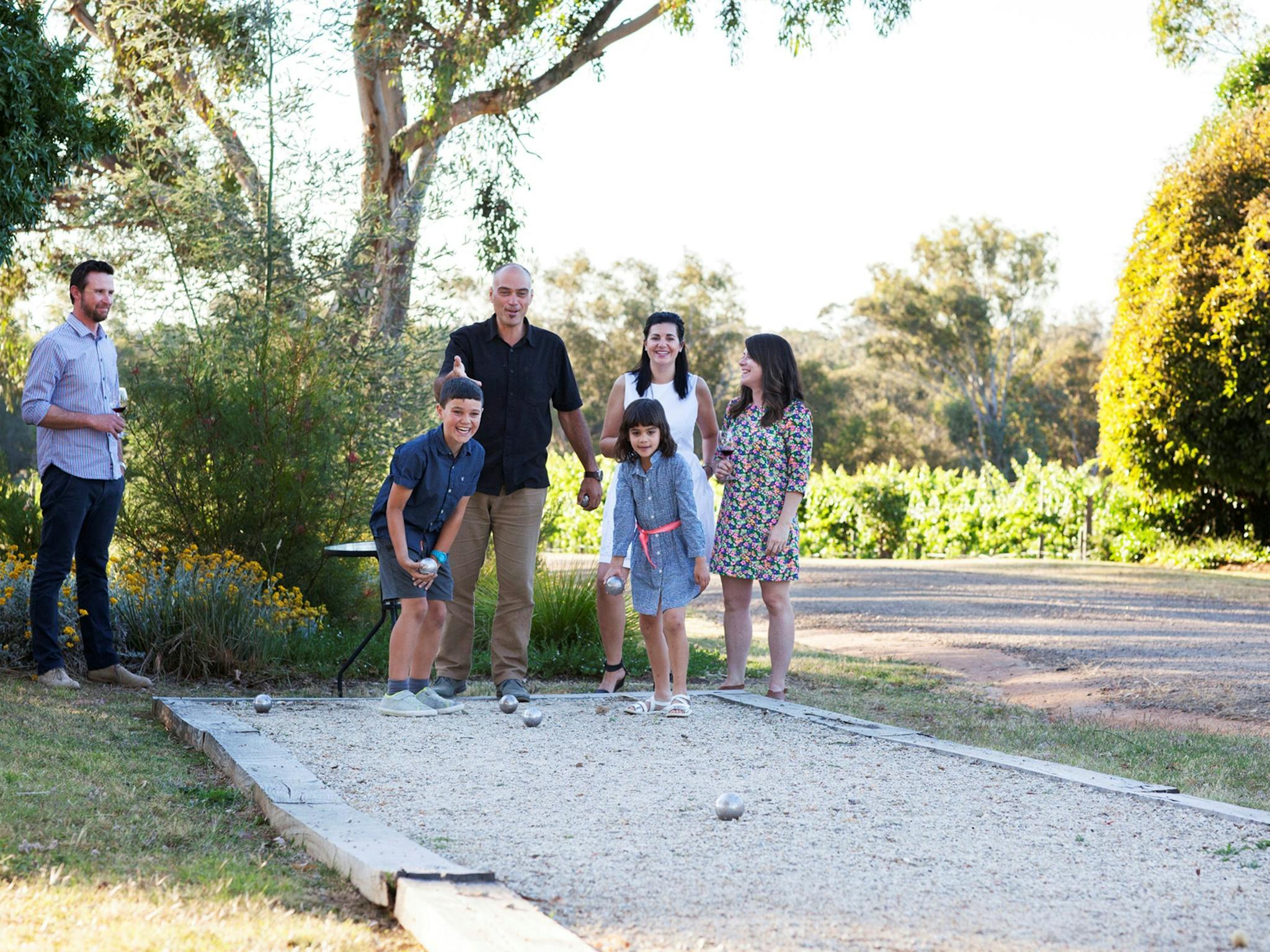 Playing Bocce