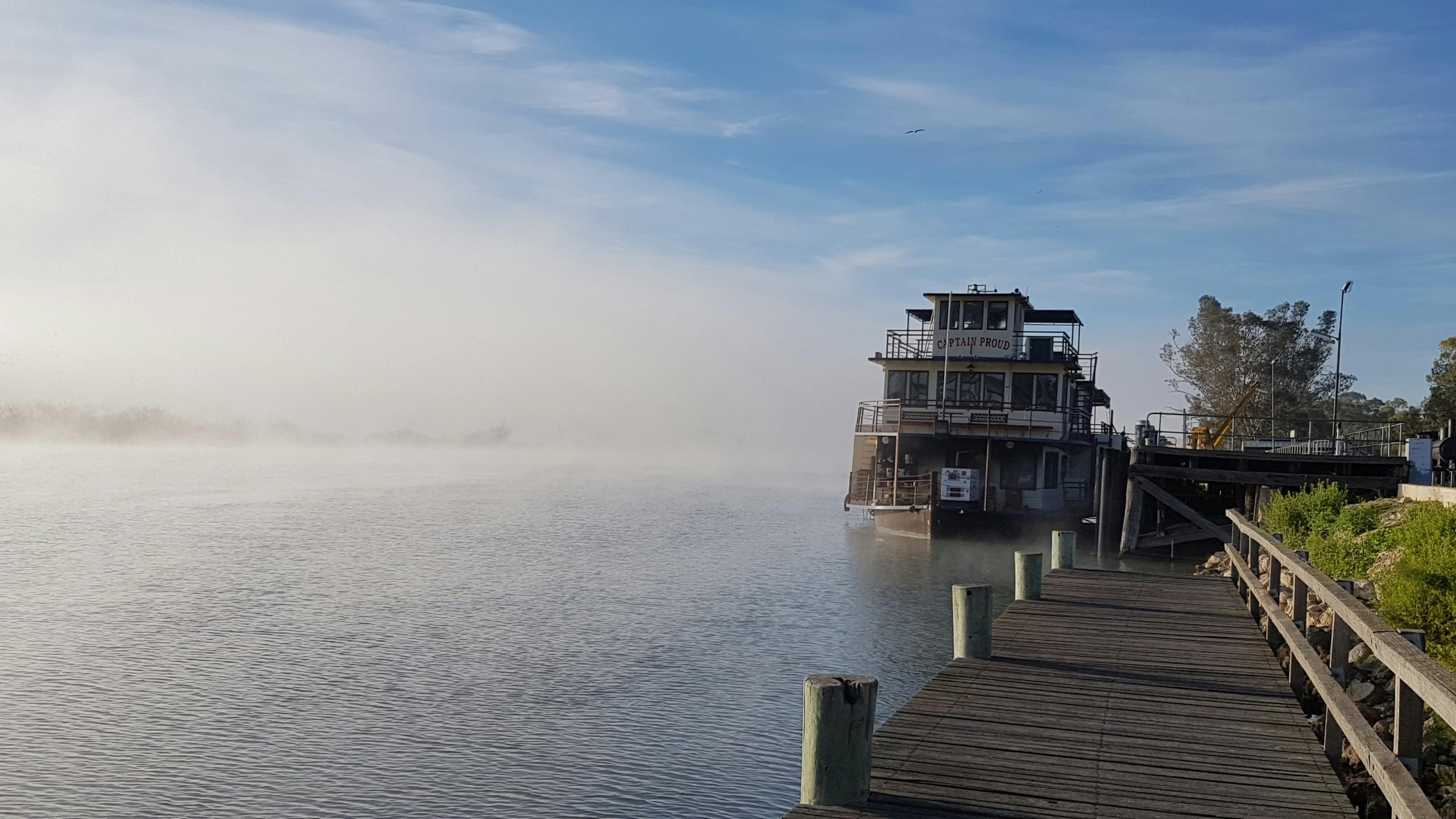 Regular boat cruises depart daily from the Wharf Precinct at Sturt Reserve