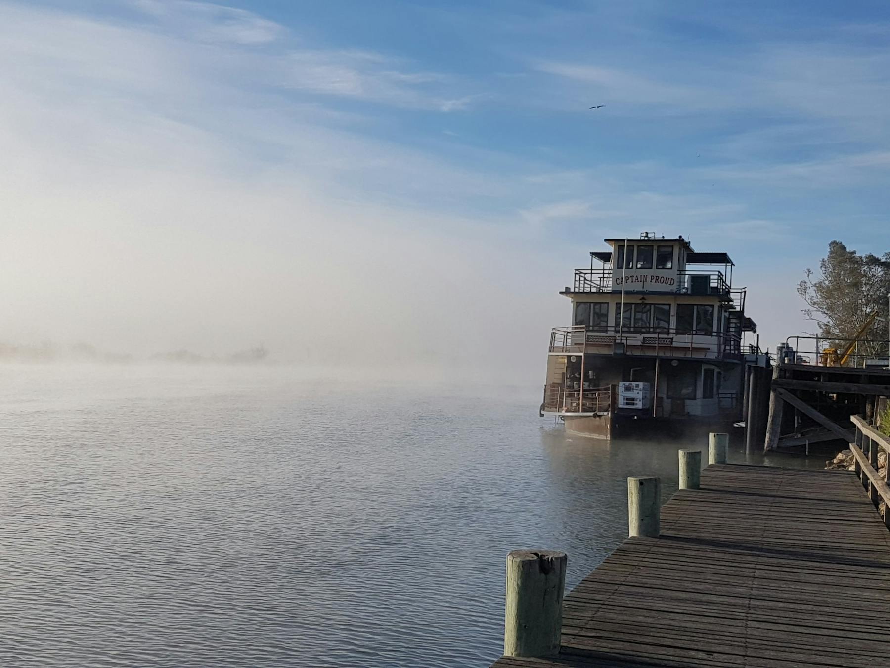Regular boat cruises depart daily from the Wharf Precinct at Sturt Reserve