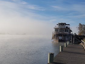 Regular boat cruises depart daily from the Wharf Precinct at Sturt Reserve