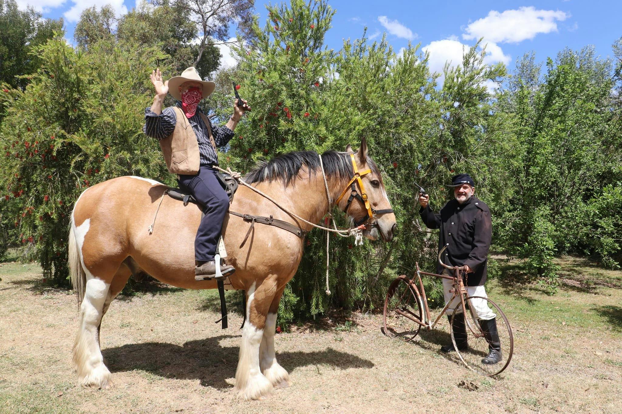 Bushranger on a horse