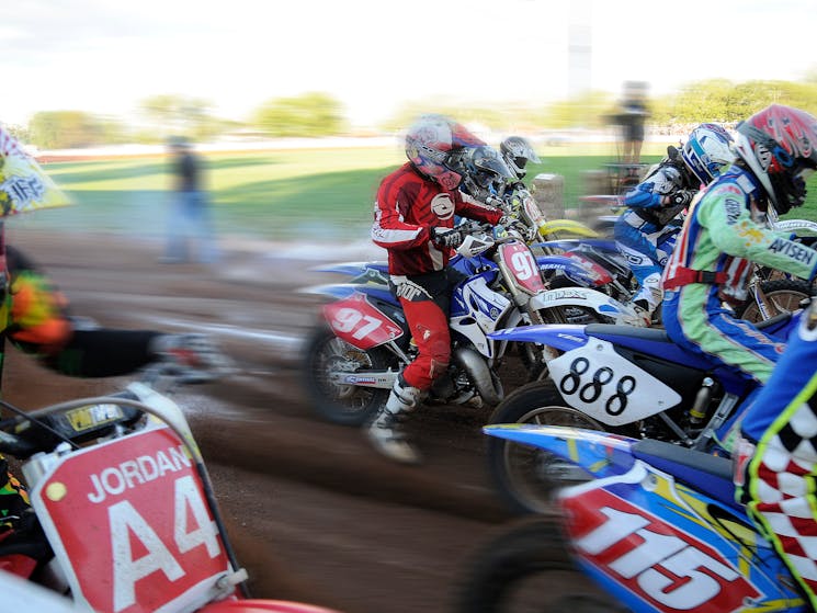 Motorbikes racing