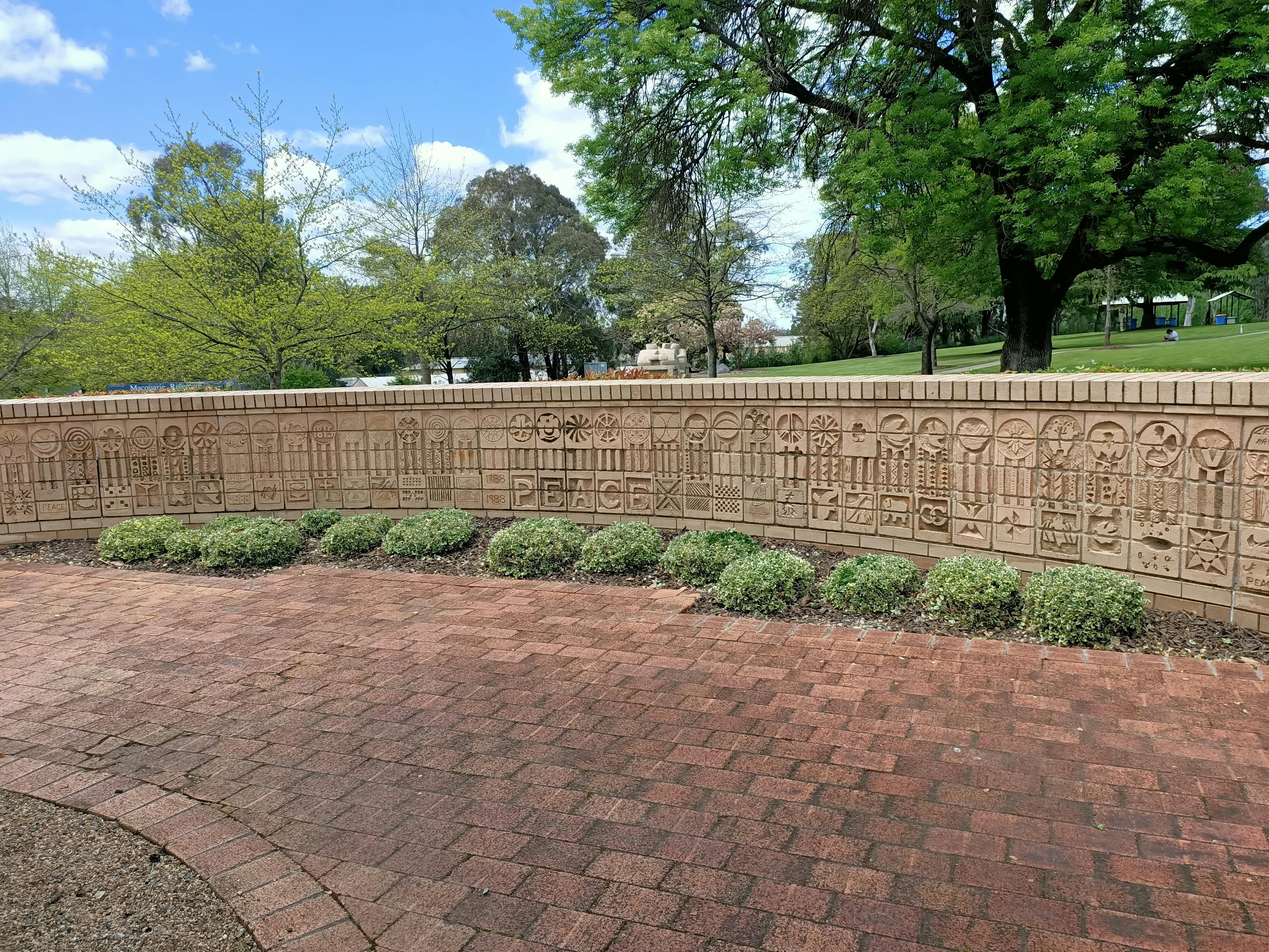 Peace Garden Walls featuring designs from local children