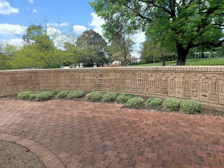 Peace Garden Walls featuring designs from local children