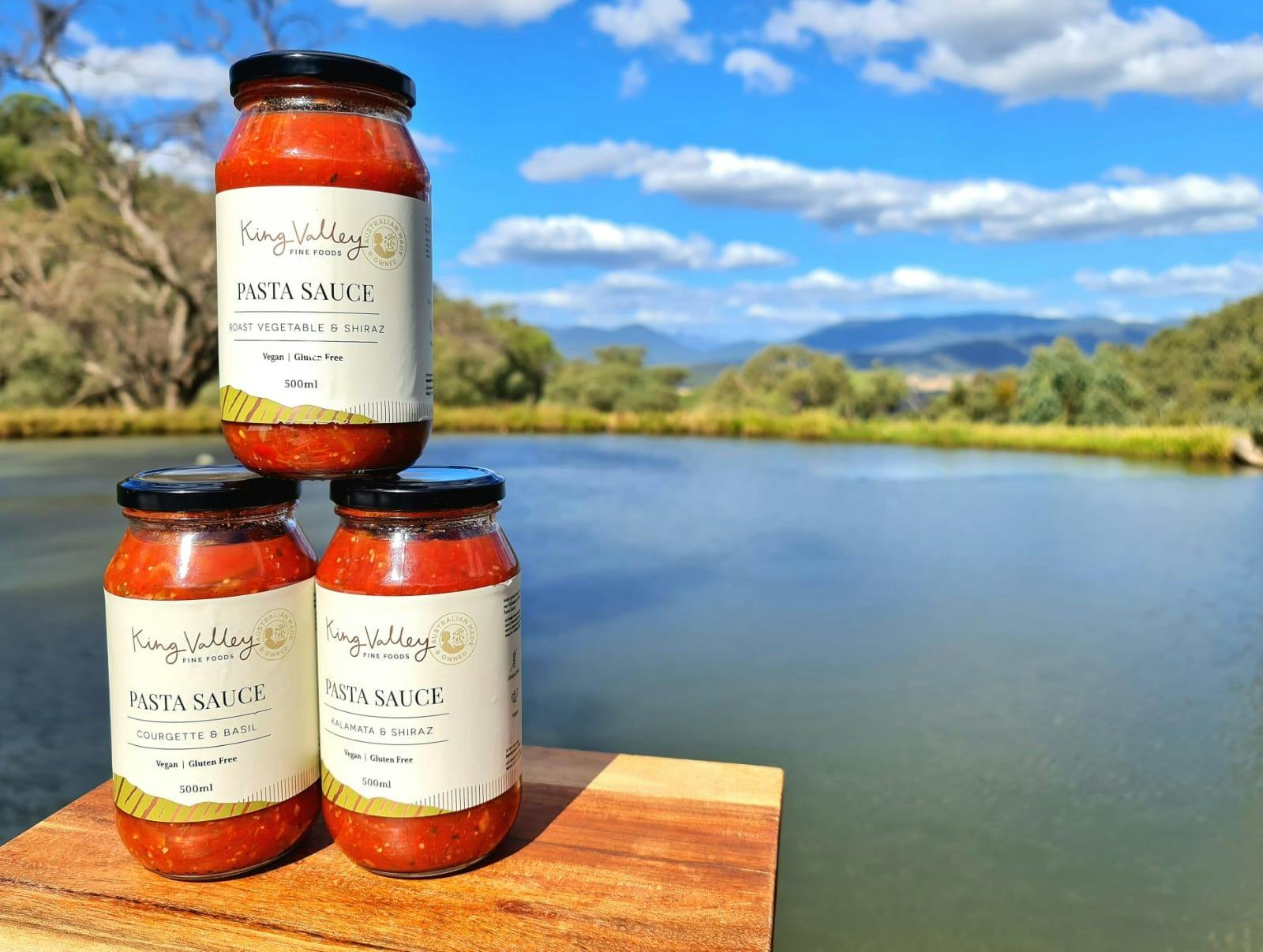 Five different house made pasta sauce, shiraz & kalamata, chardonnay & mushroom, chilli, capsicum &