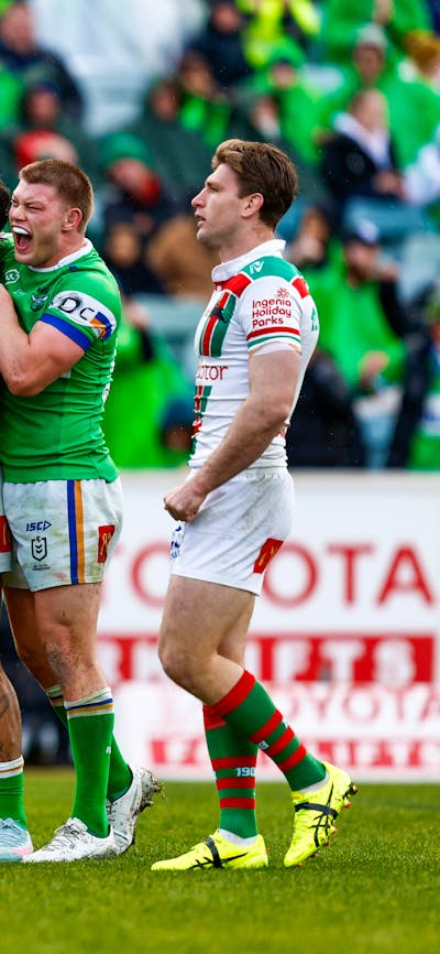 Canberra Raiders team celebration.