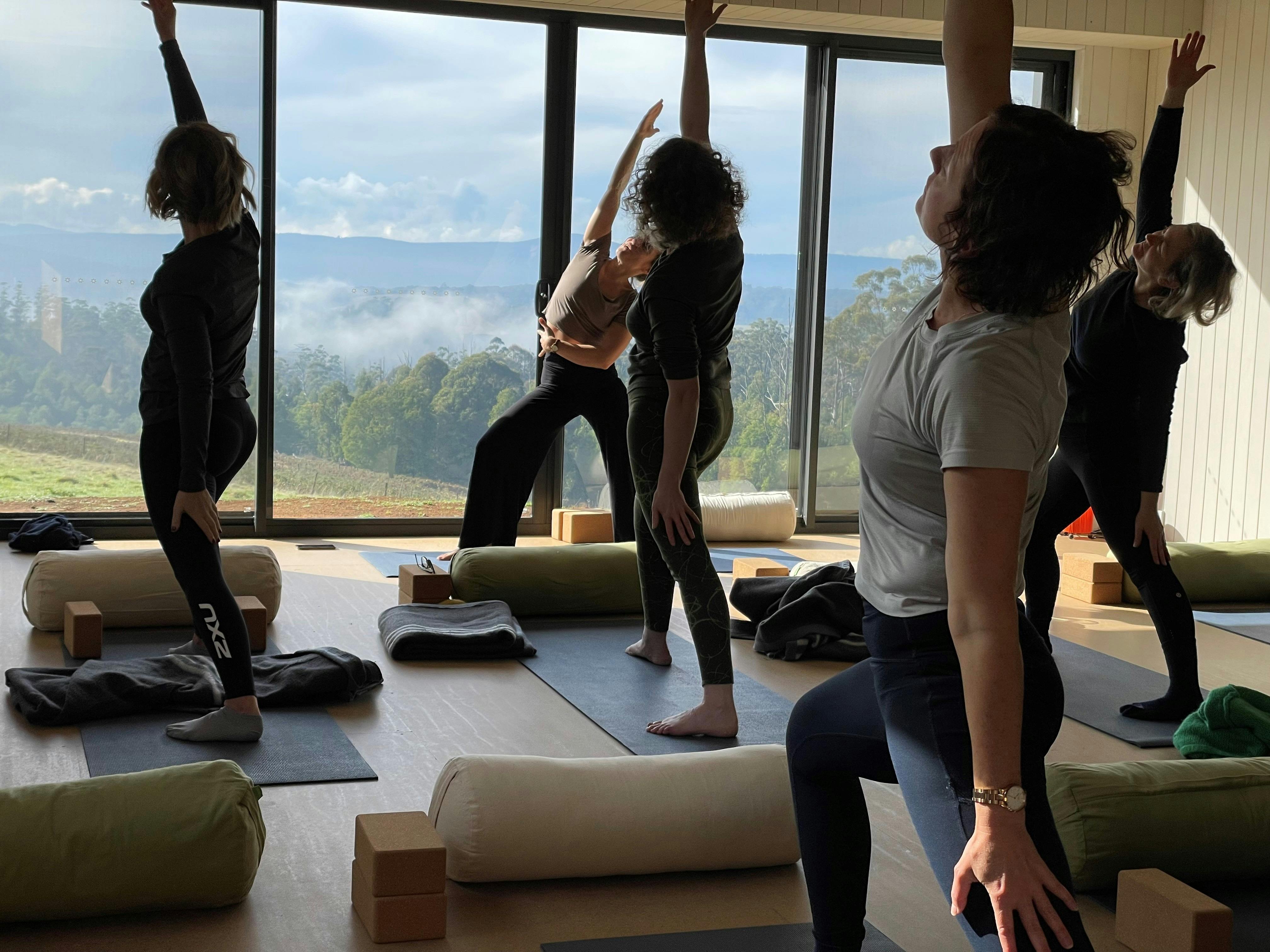 Light filled purpose-built yoga studio