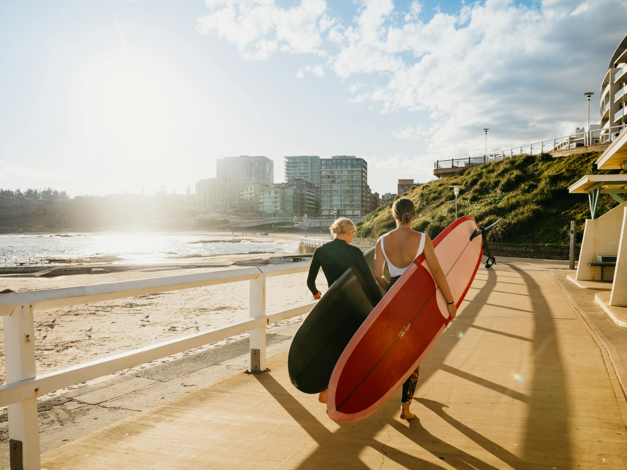 Surfers Newcastle Beach