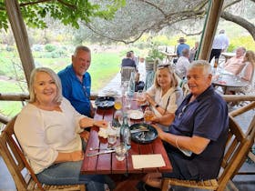 A Valley Wine Tours tour includes lunch in a winery