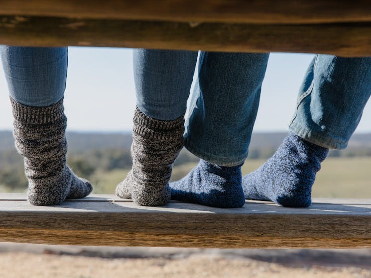 'Roslyn' style local merino wool socks