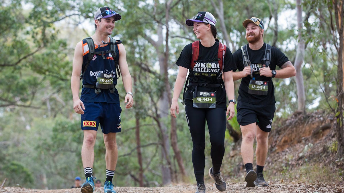 People hiking in Brookfield Brisbane Kokoda  Challenge