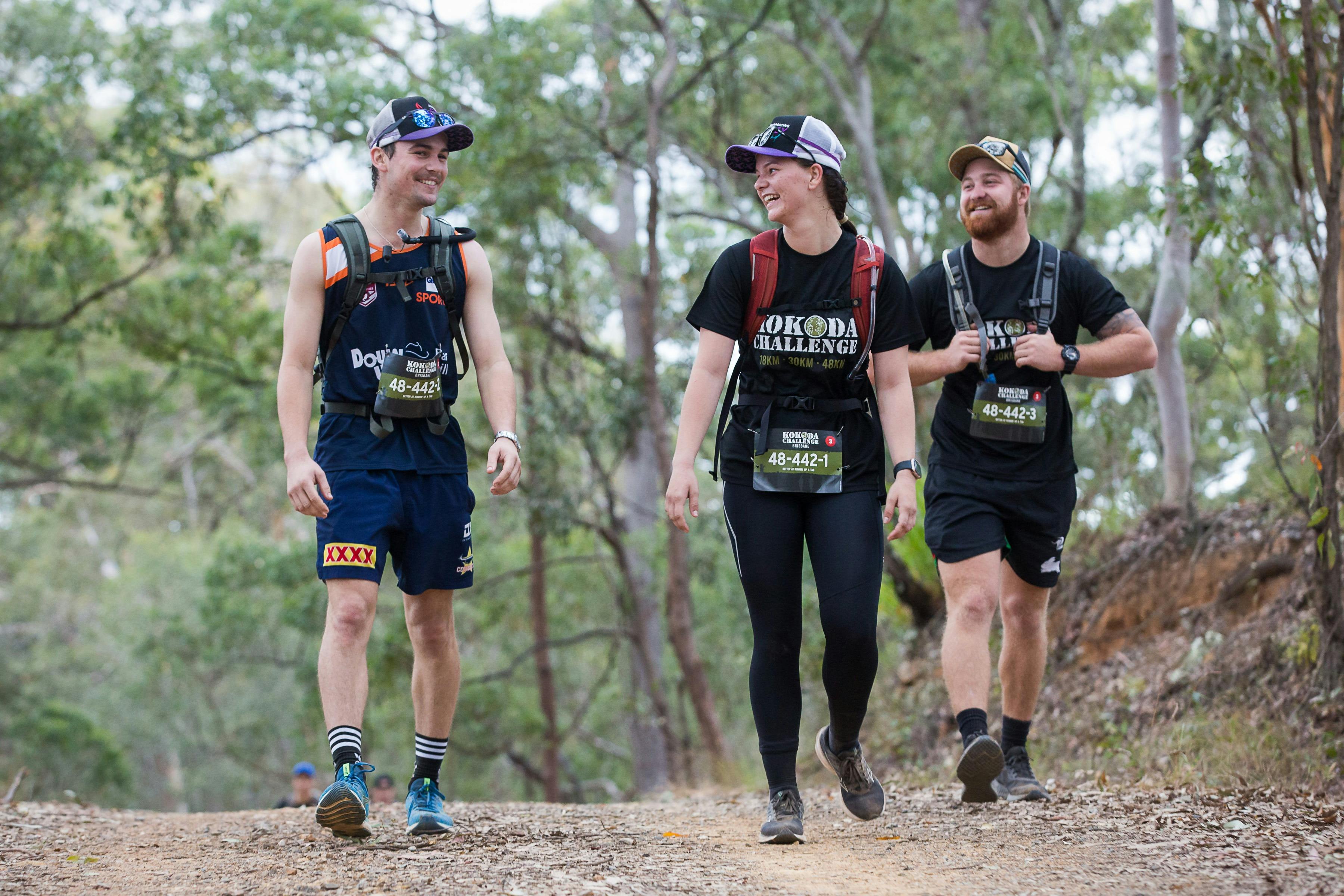 People hiking in Brookfield Brisbane Kokoda  Challenge