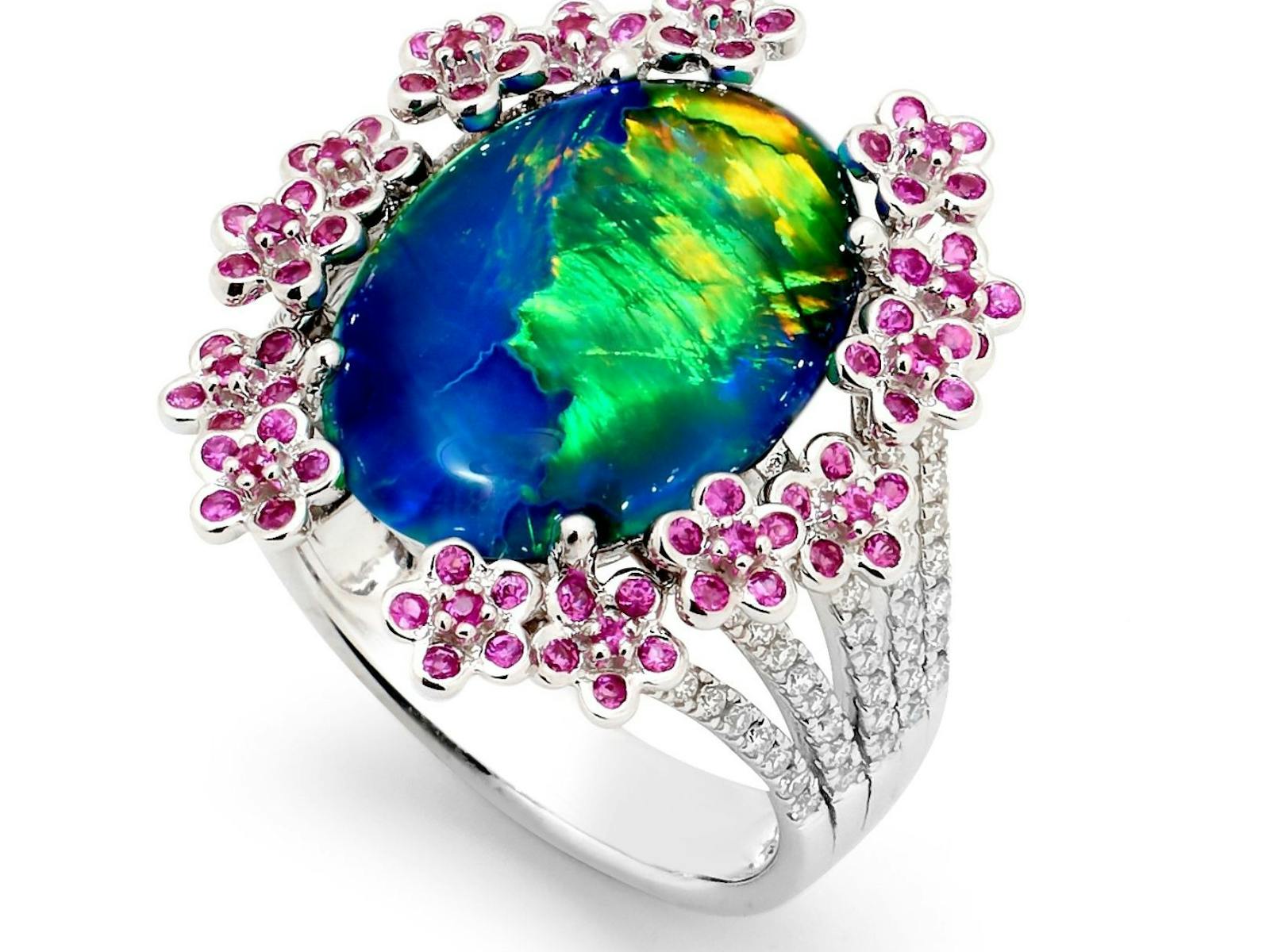 Opal Minded Black Opal Ring from Dream Collection