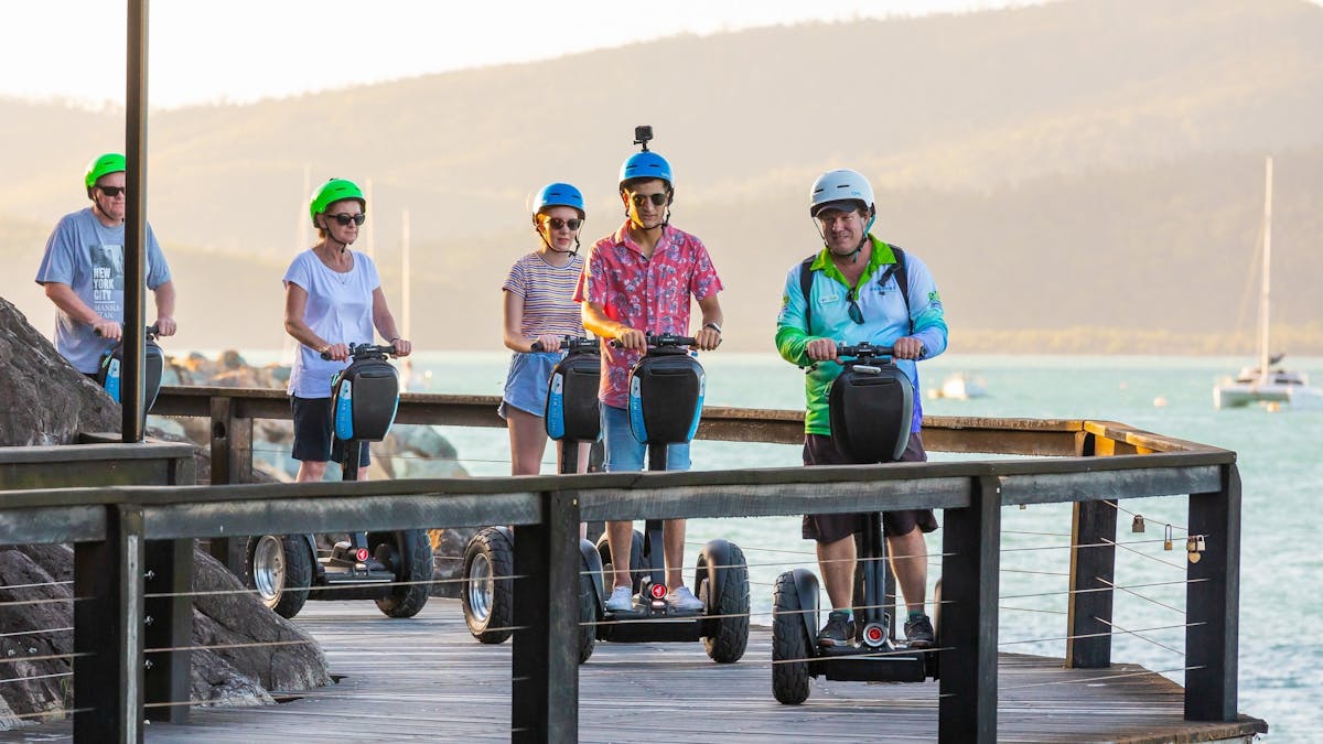 Segway tour on the boardwalk, Whitsunday Segway Tours, Airlie Beach, Whitsundays