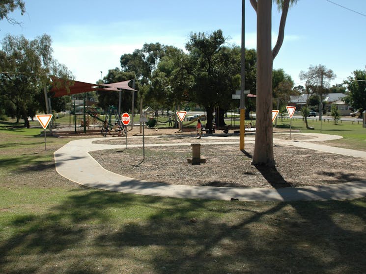 Playground and little bike track