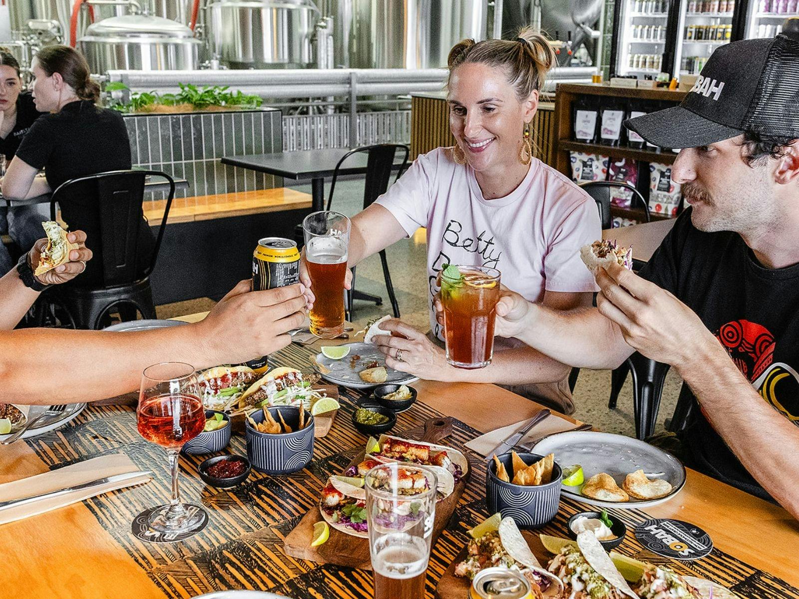 Sobah cafe tacos and share plate tapas experience non-alcoholic beer and wine