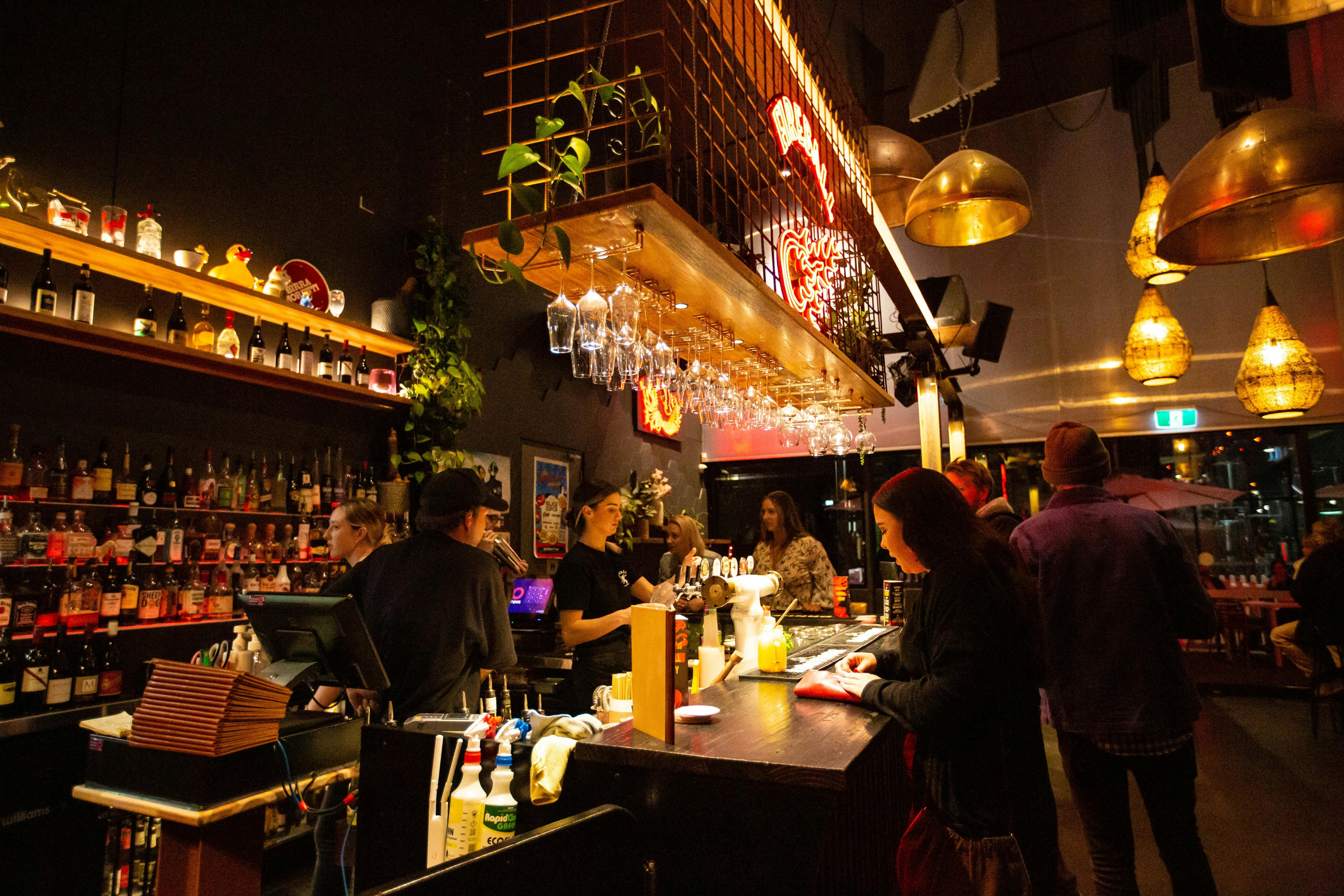 Frankie J's bar interior