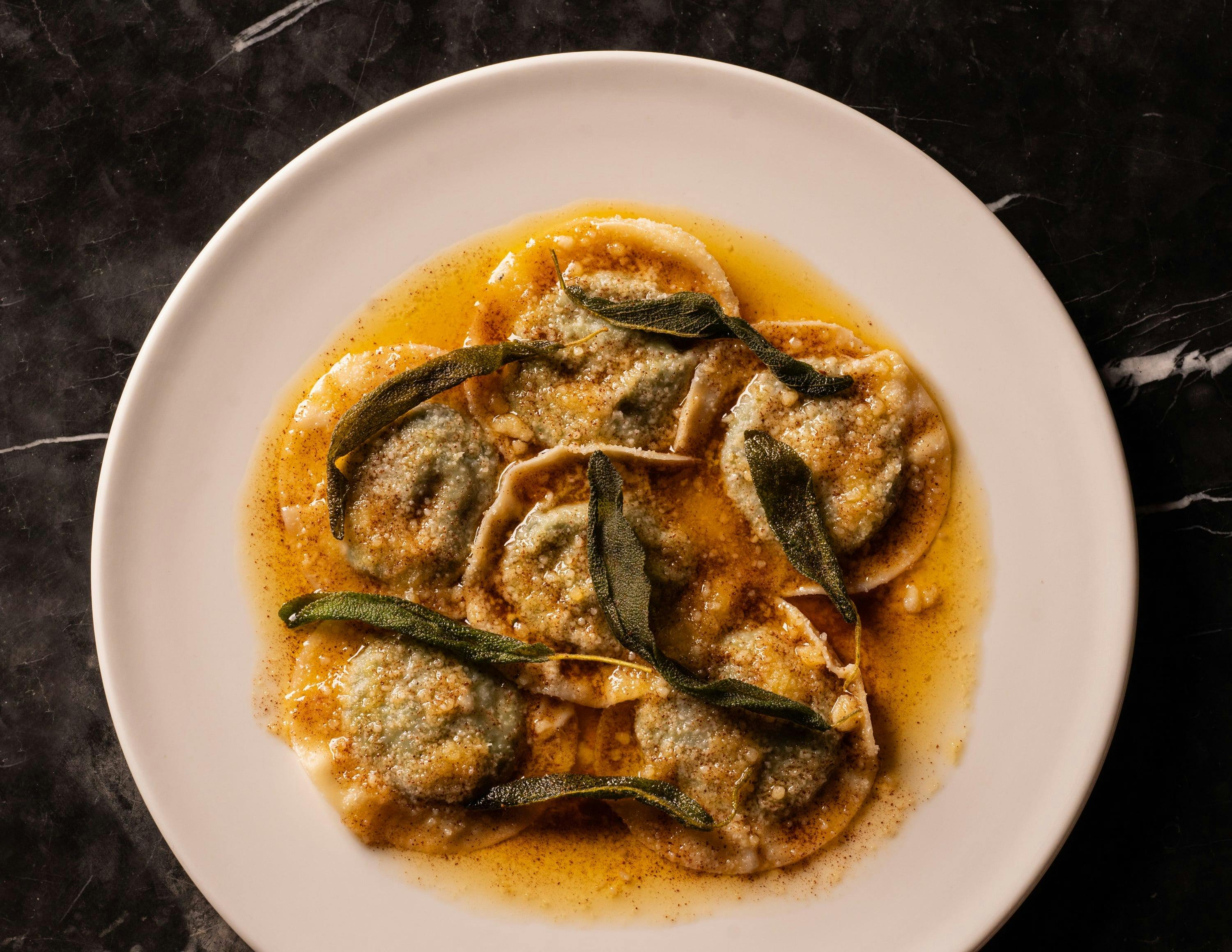 Pendolino's Signature Hand-Made Spinach & Artisan Cheese Ravioli on the menu since its opening.