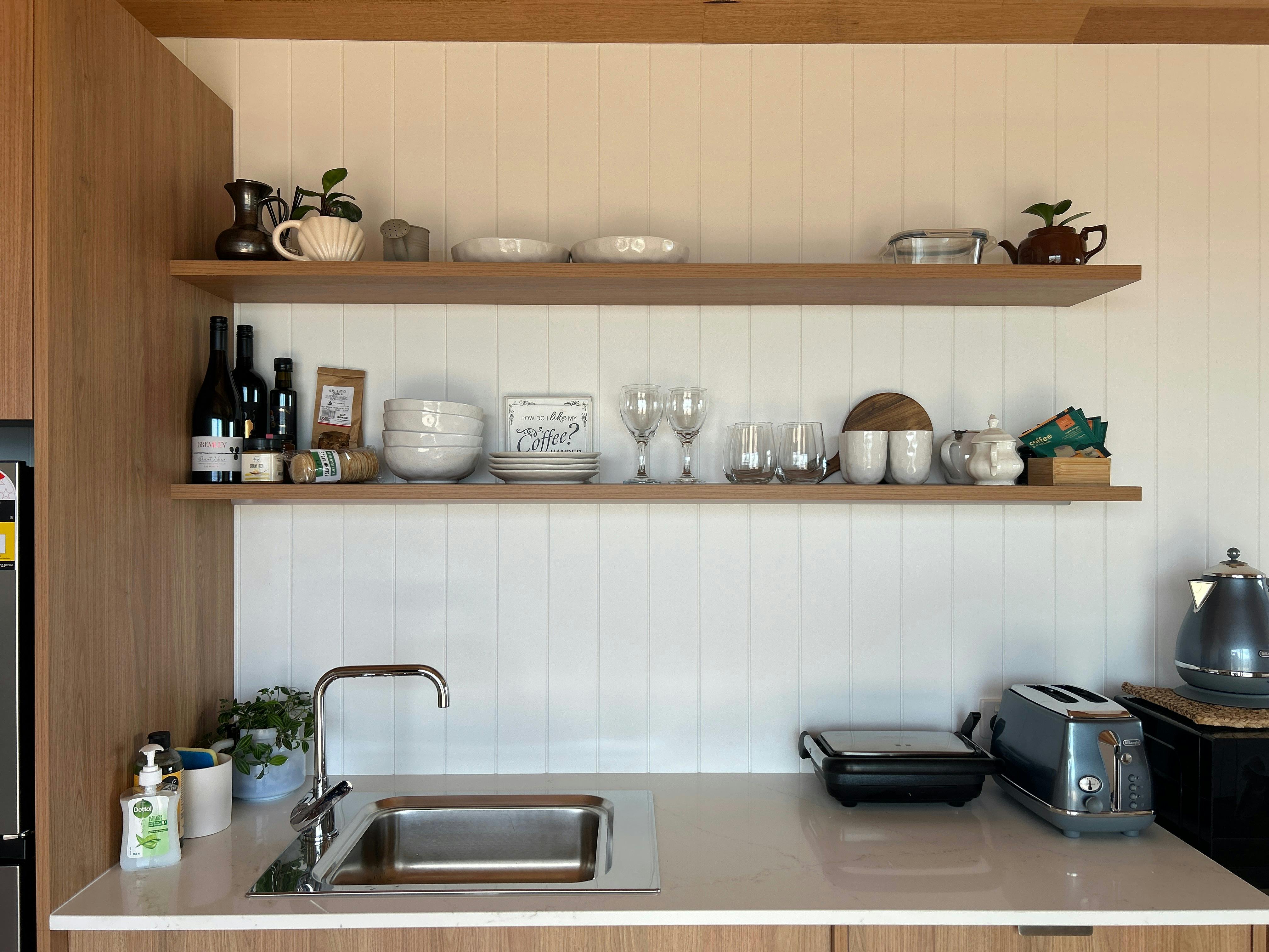 Pod 1 kitchenette fully compliant, thoughtfully functional ✨