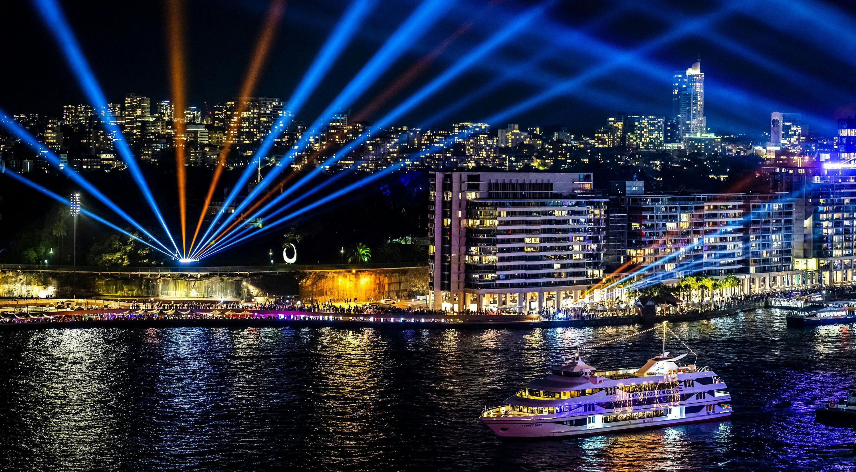 Vivid Sydney Gold Dinner Cruise - Captain Cook Cruises
