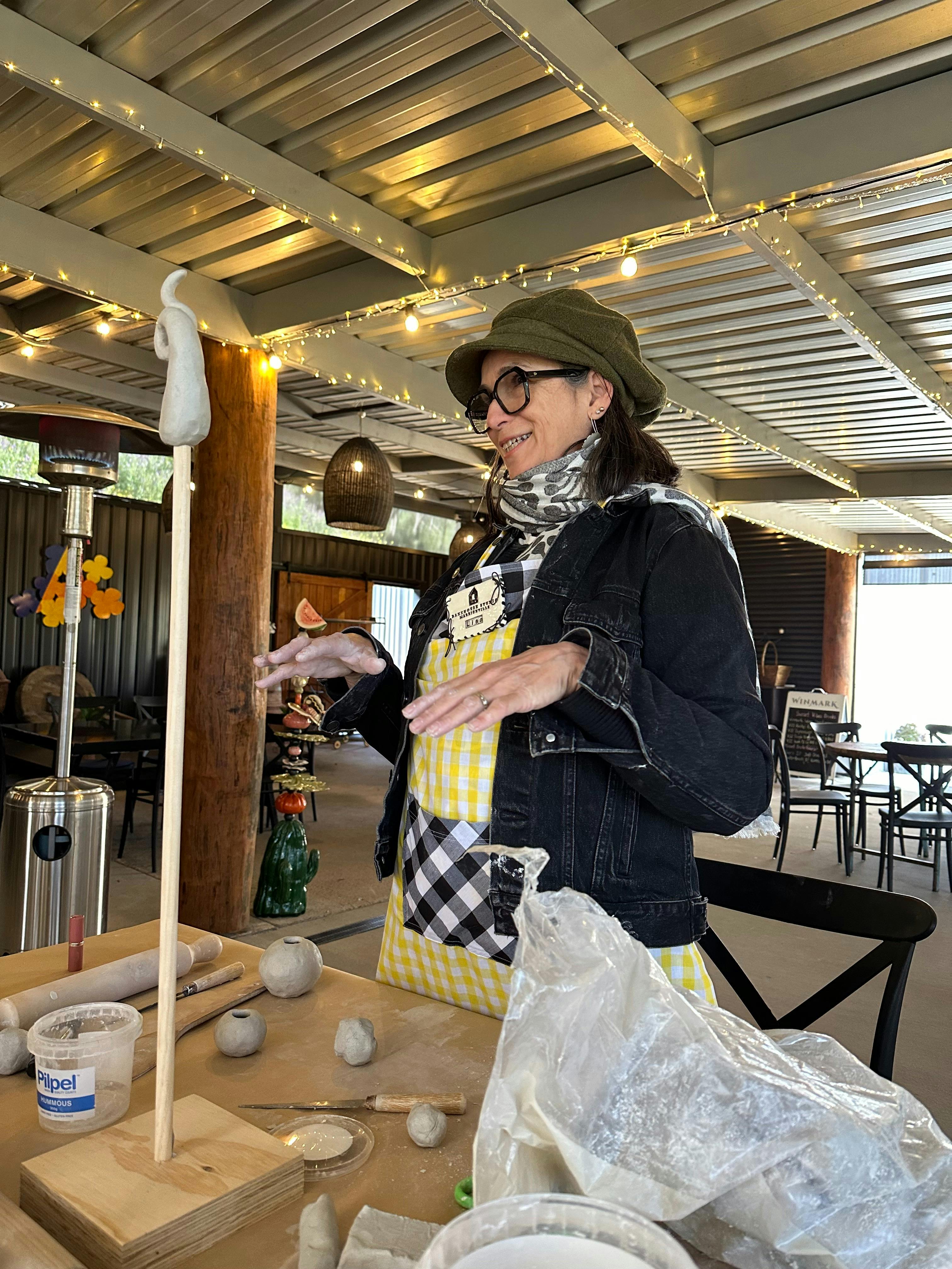 Ceramic Totems workshop at Winmark w. Lisa Hölzl