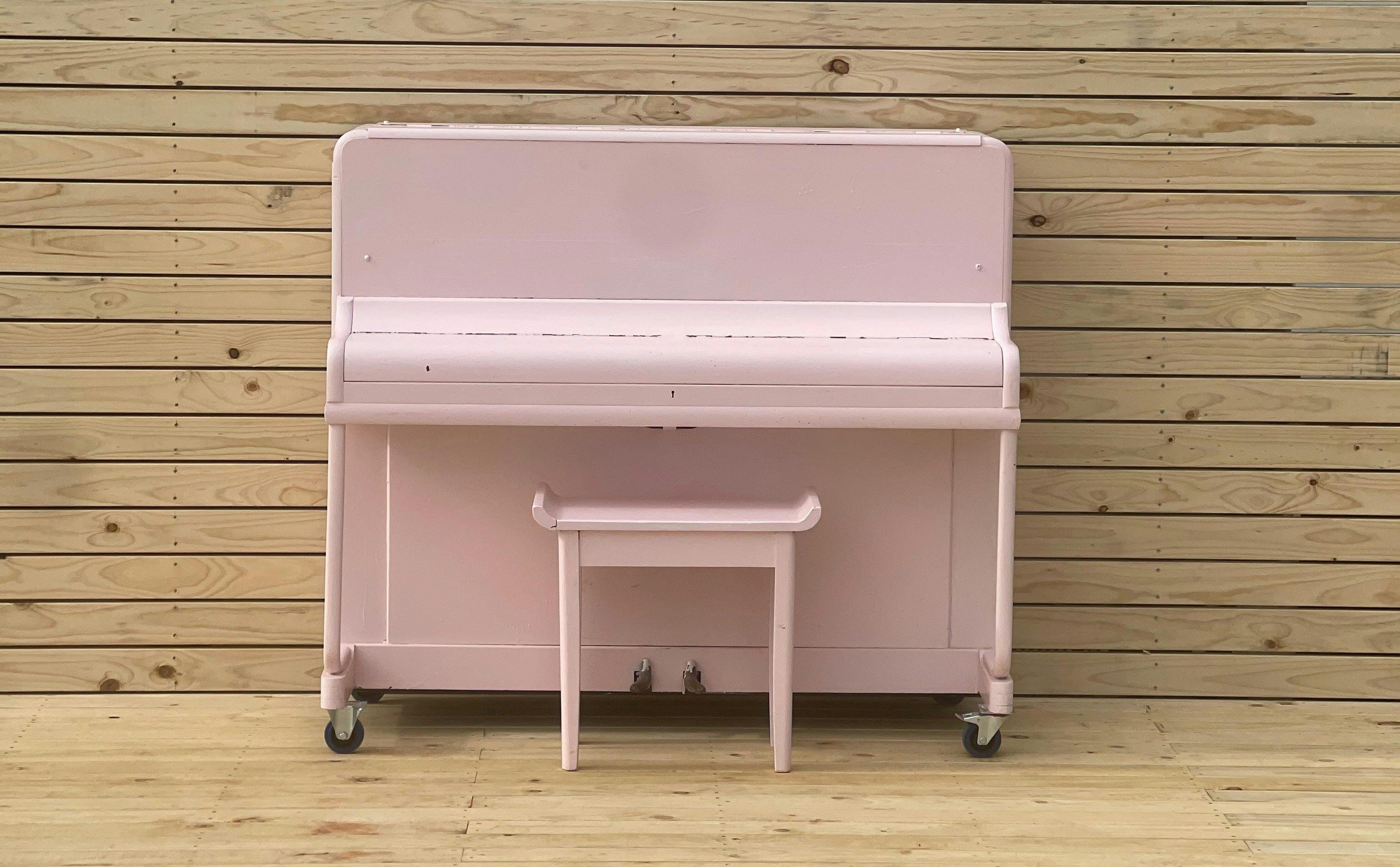Play a tune on our pink piano