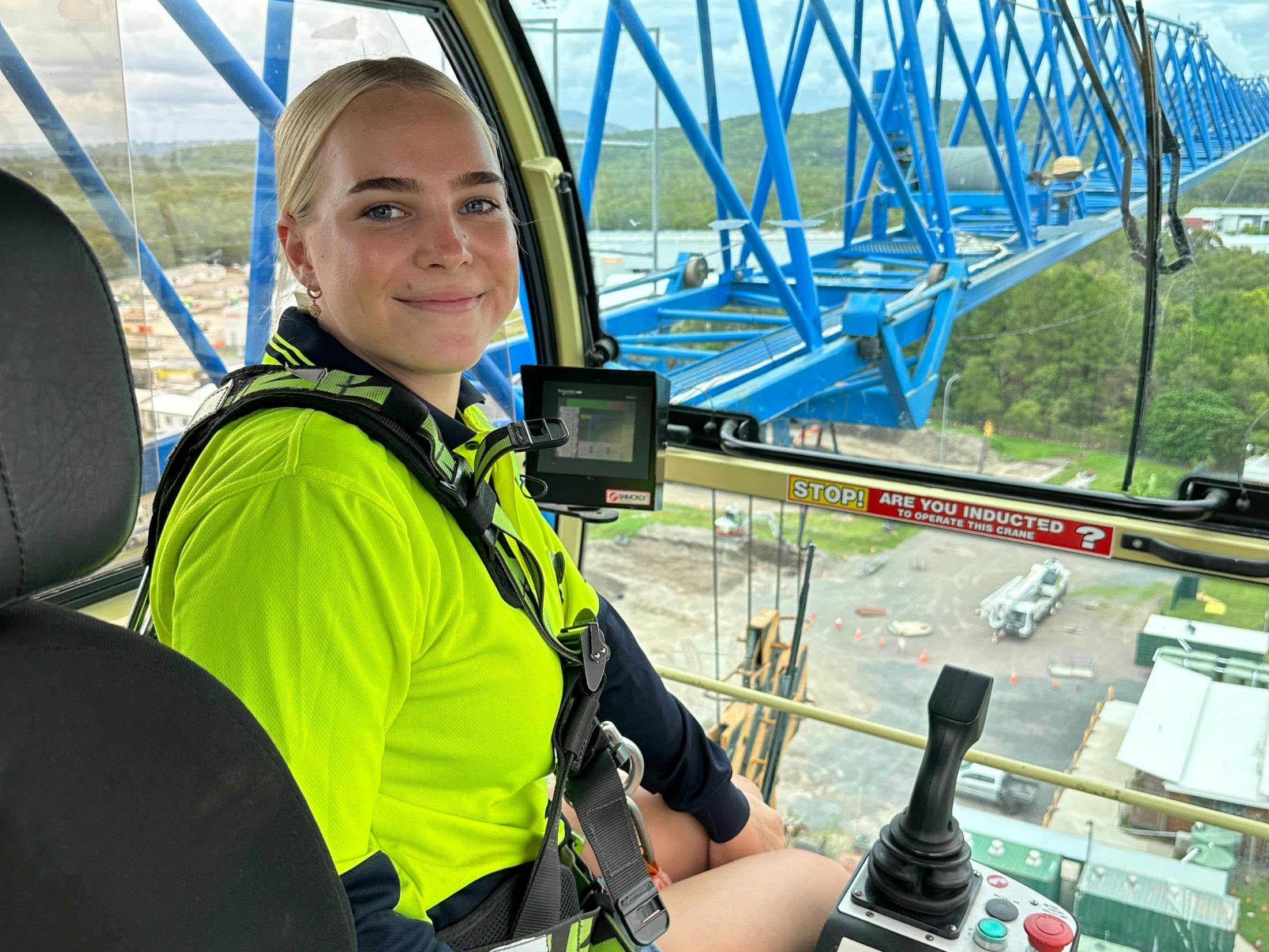 Tower crane experience cab
