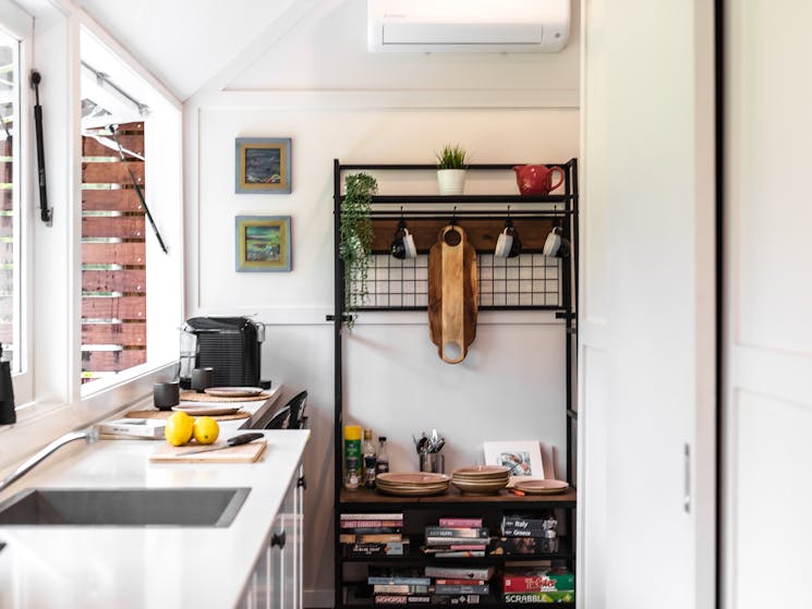 breakfast bar tiny house