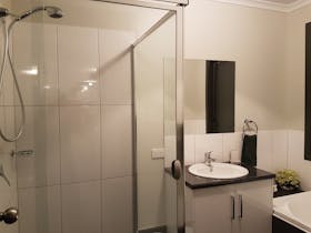 Separate shower and bath