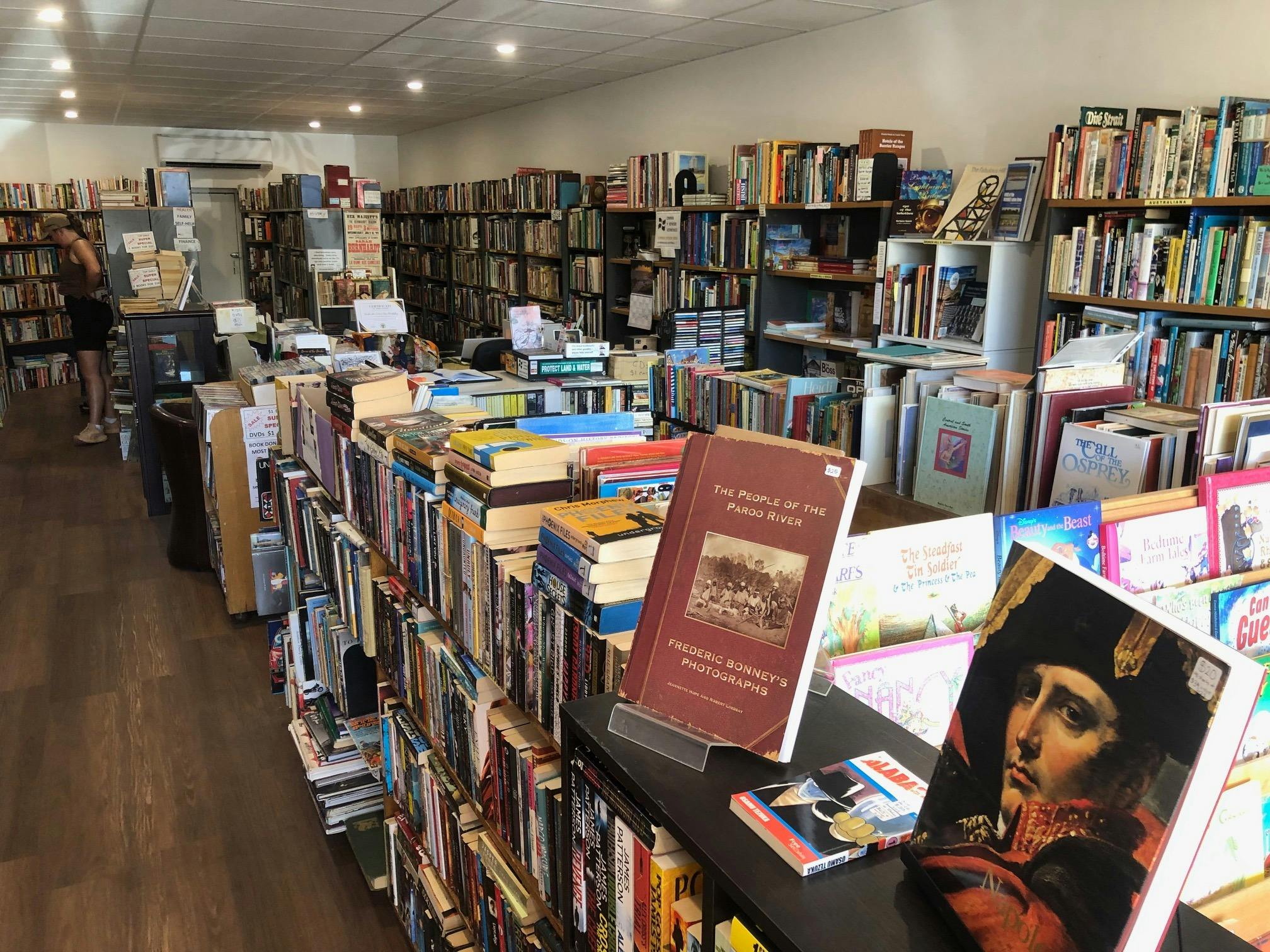 A wide array of book genres available