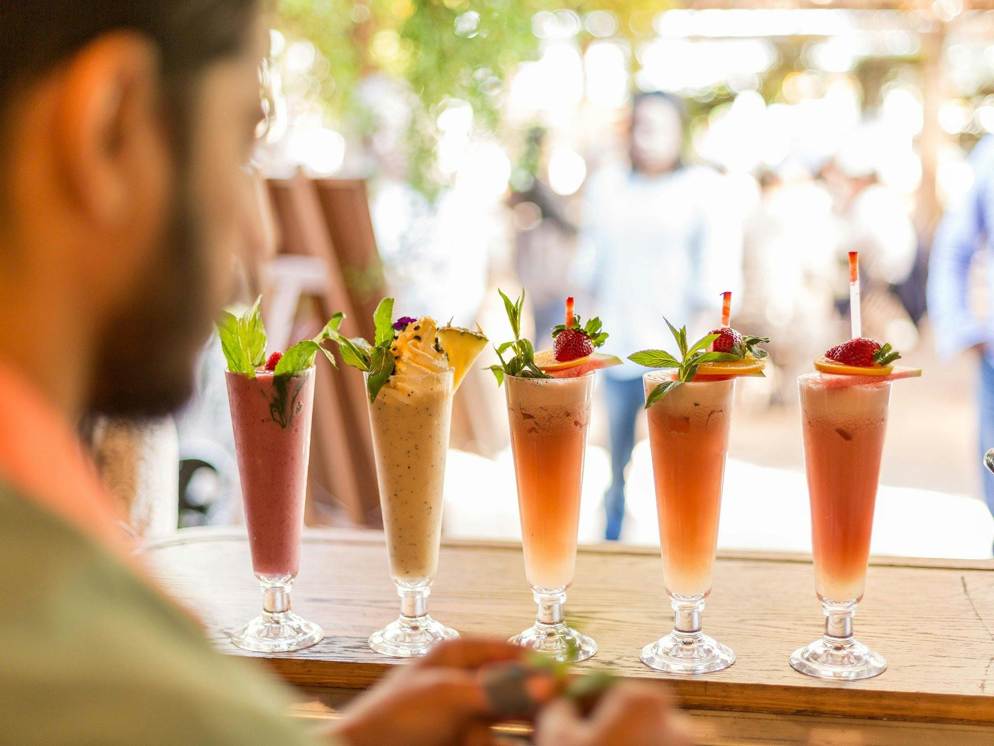 Cocktails im Gelände von Alexandria