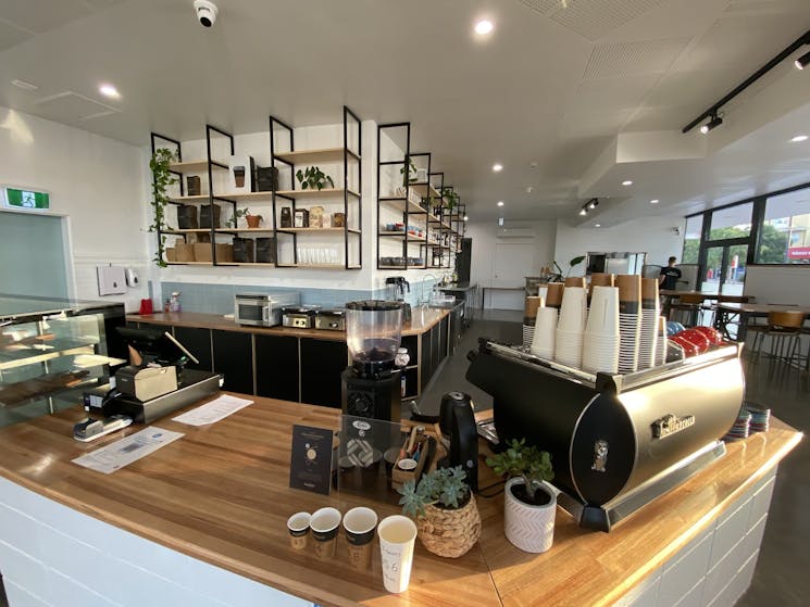 Image of the barista set up