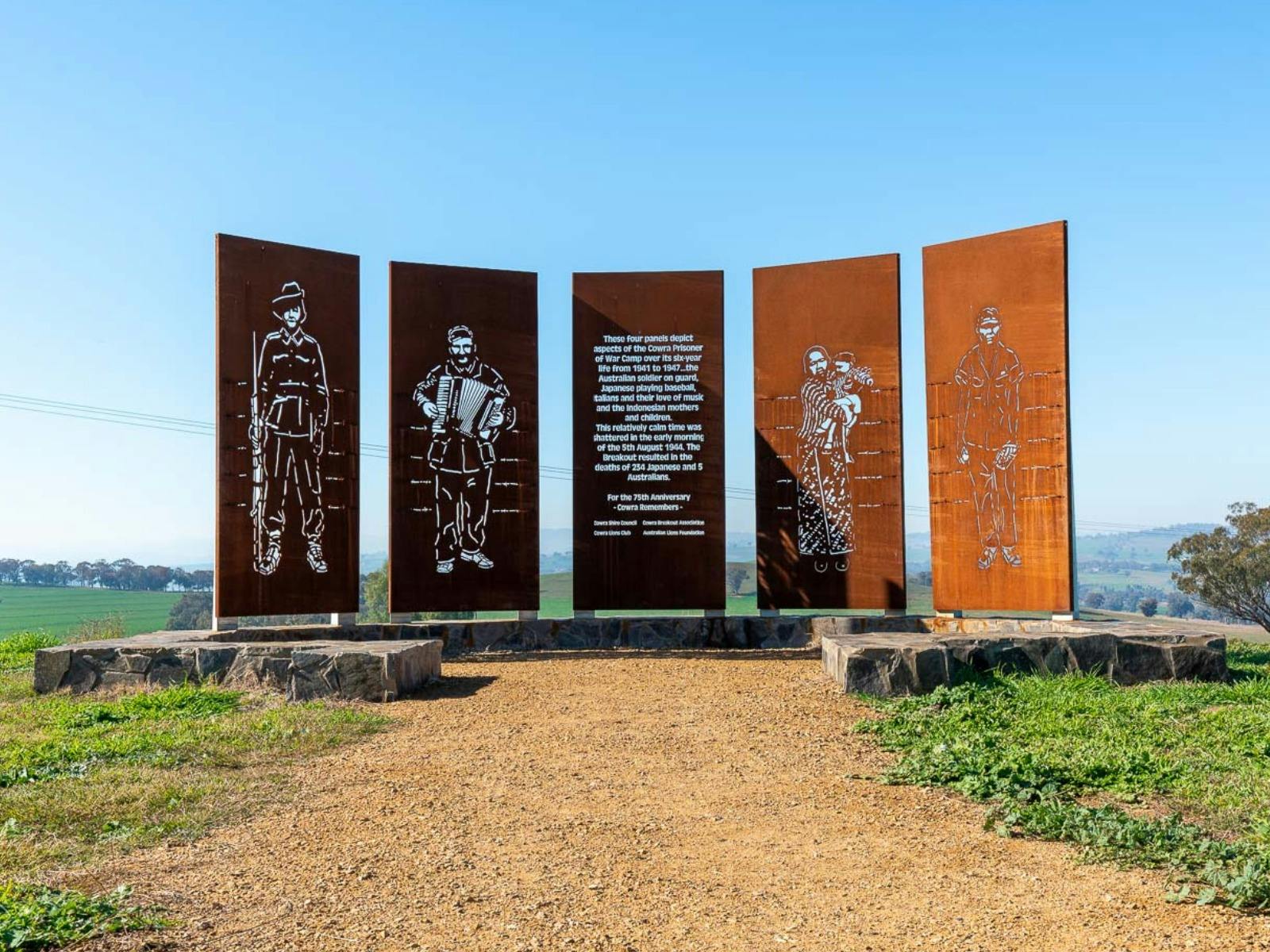 Bearbeiten der selbstgeführten Cowra Breakout History Tour