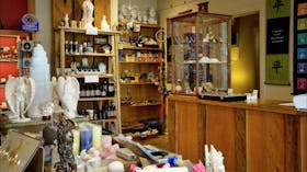 Inside shop