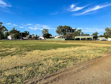 Green, flat level site at CMCA RV Park Dalby Green, flat level site at CMCA RV Park Dalby