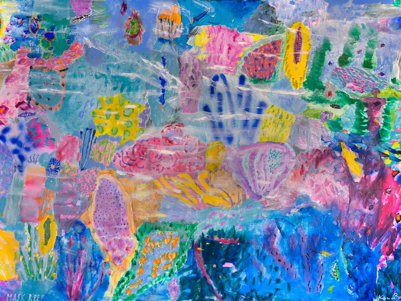 ケン・ドーン『MIDNIGHT SALE』 絵画 98/250 サイン 額 Ken Done 技法 ケン・ドーン『MIDNIGHT SALE』 絵画 98/250 サイン 額 Ken Done 技法