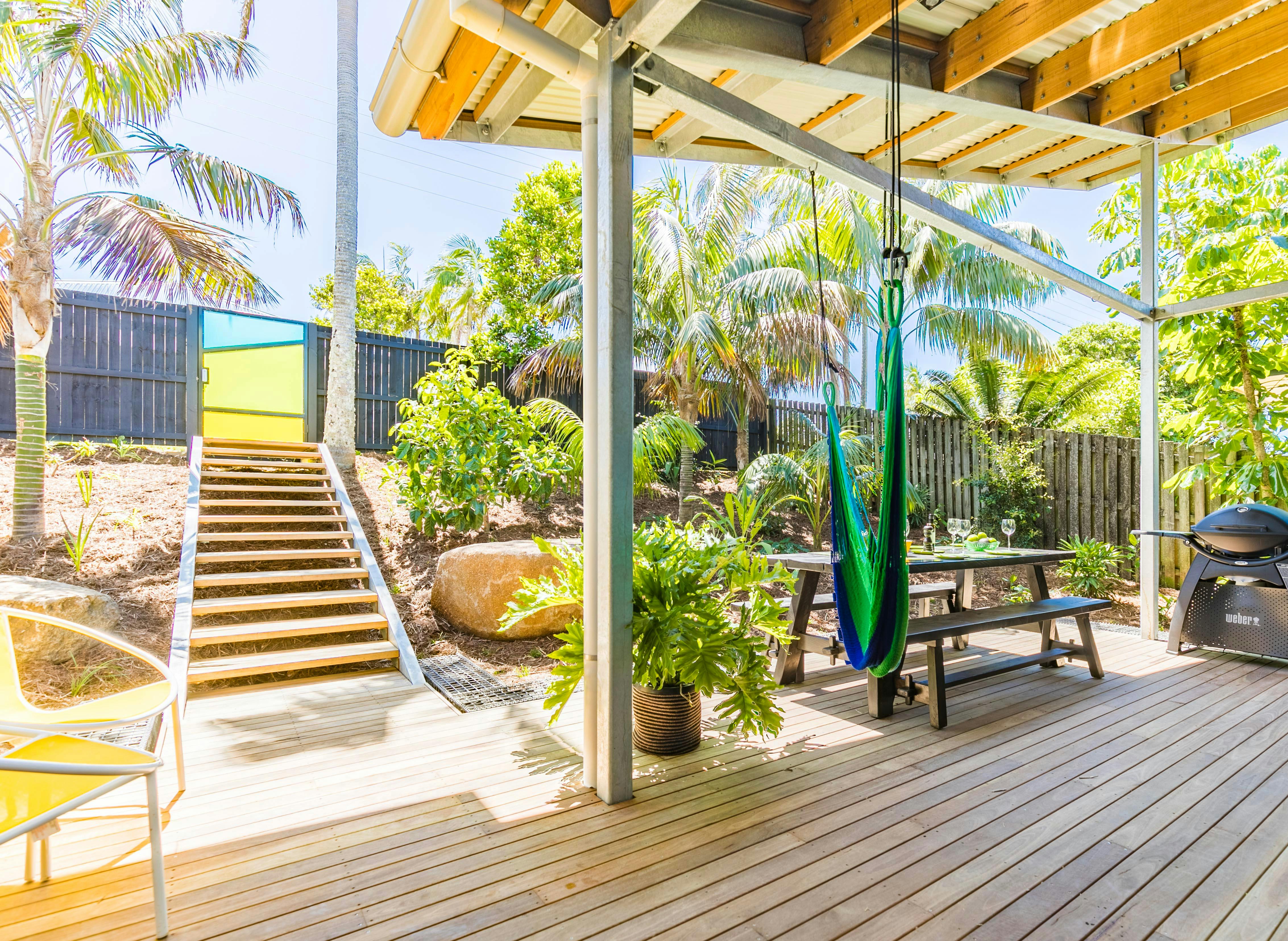 the alfresco dining area