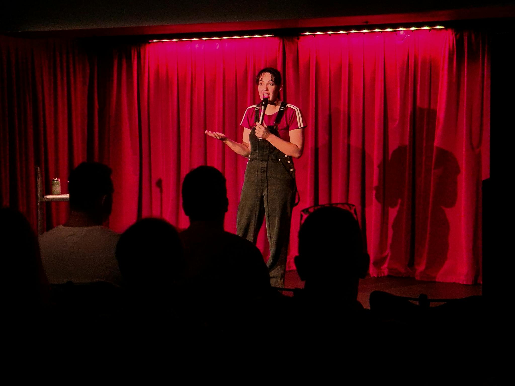 Bec Charlwood performing at Comedy Underground for Based Comedy at HOTA Bec Charlwood performing at Comedy Underground for Based Comedy at HOTA
