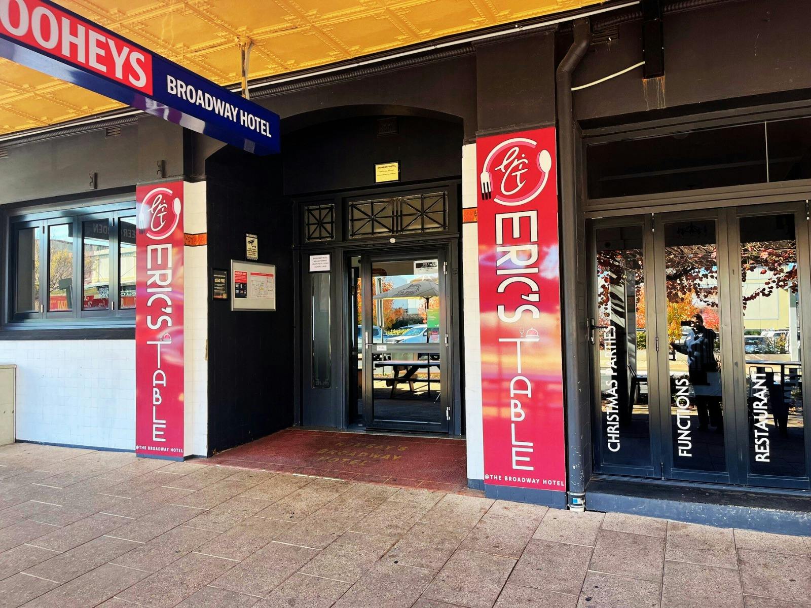 Eric's Table at The Broadway entrance