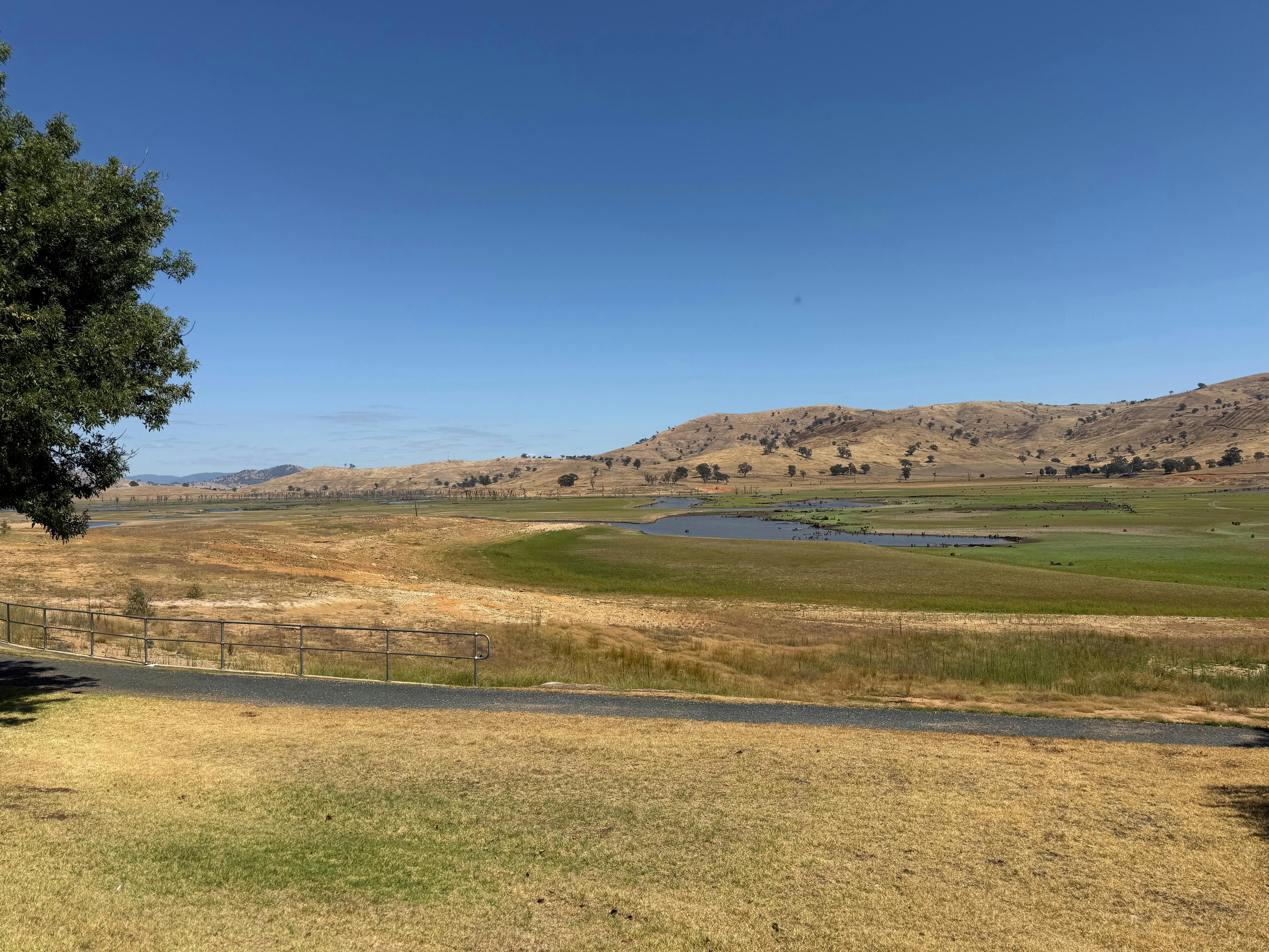 Lake Hume while dry