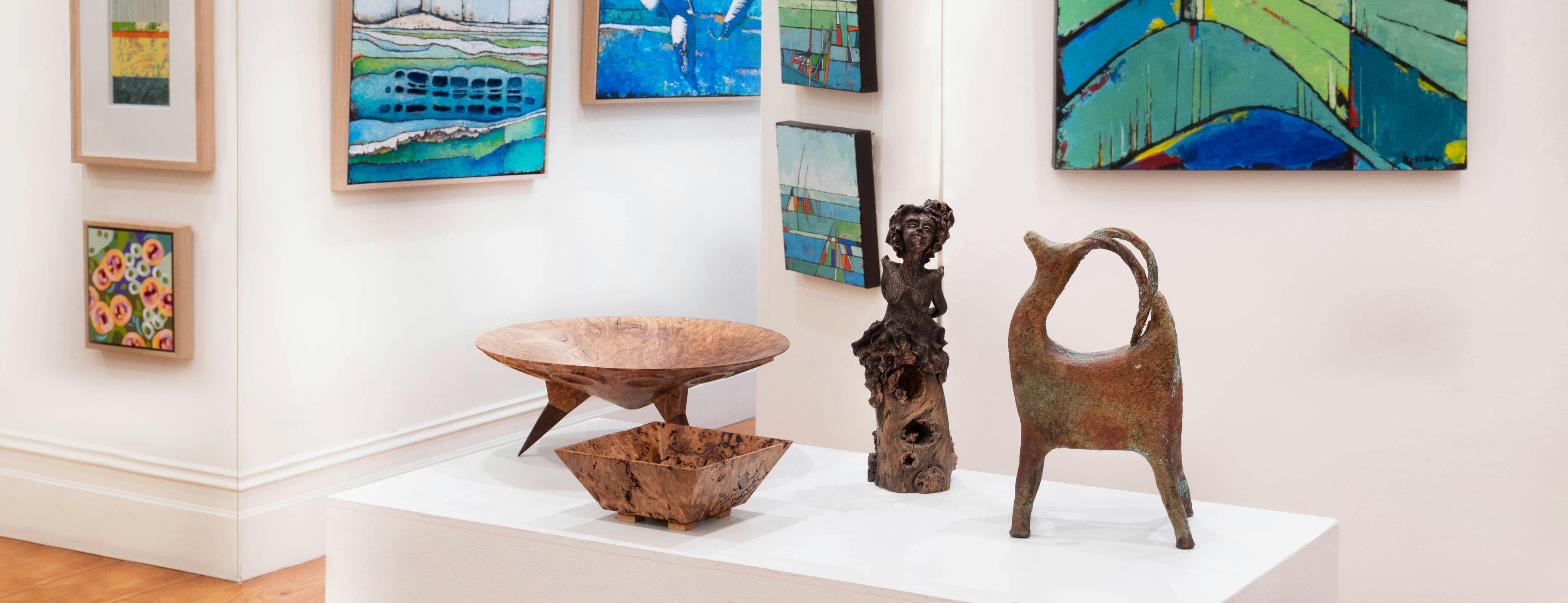 ceramic, wood, sculptures
