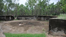 Gun emplacement.