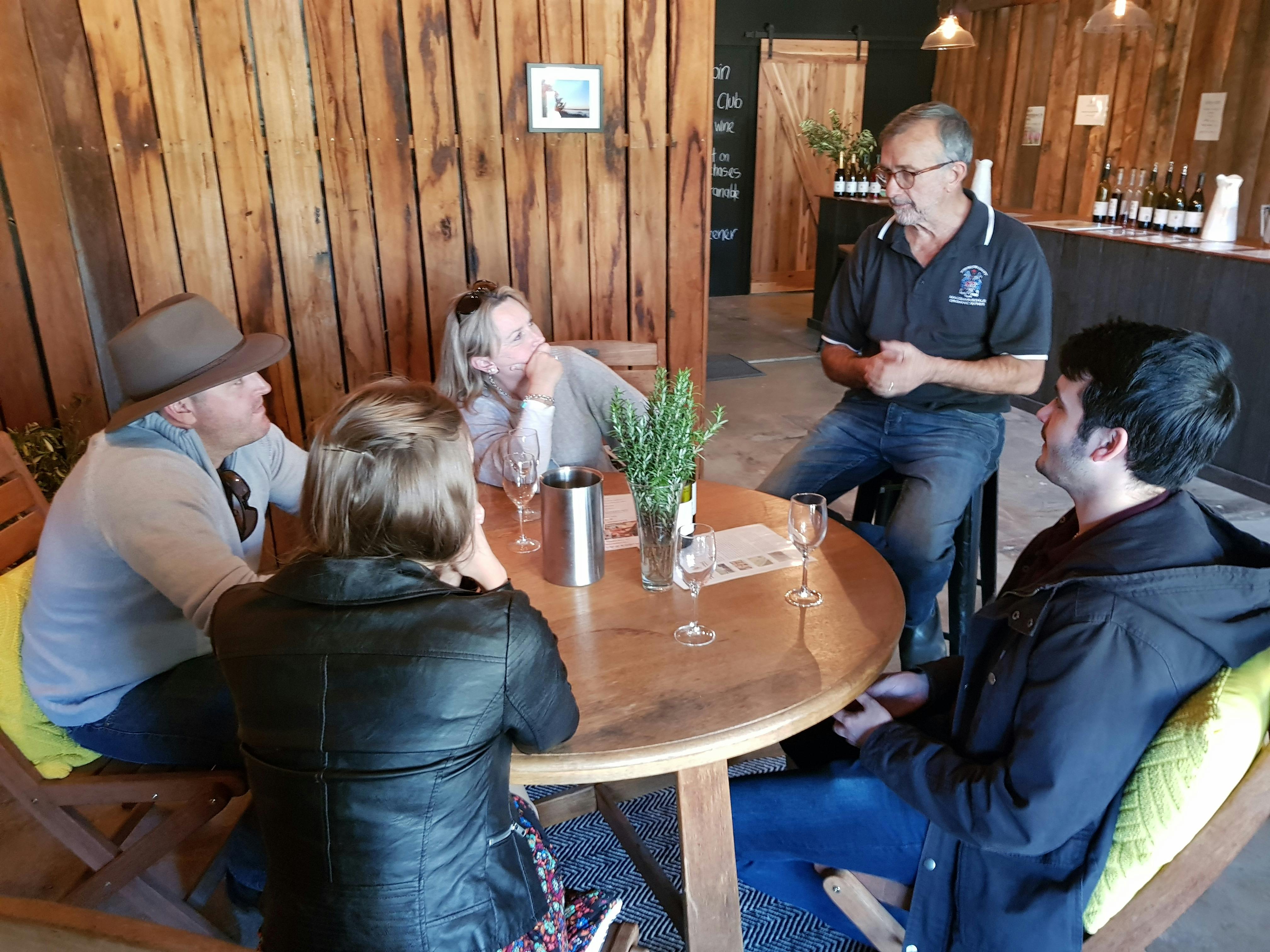 Learning form the very passionate Ross, at Macquariedale Organic Wines... Vibrant, delicious Wine!