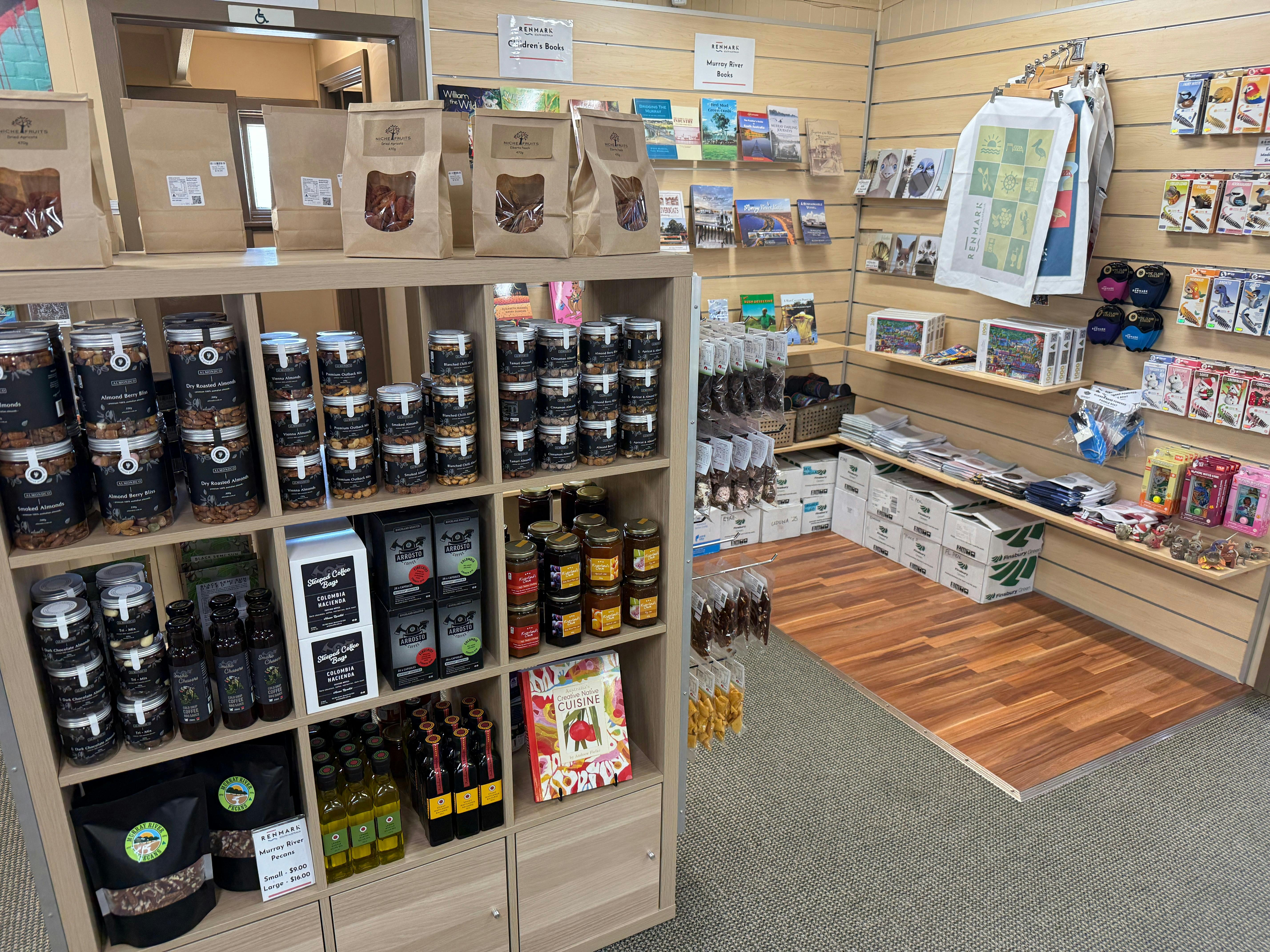 Renmark Visitor Centre stocks a wide range of local produce