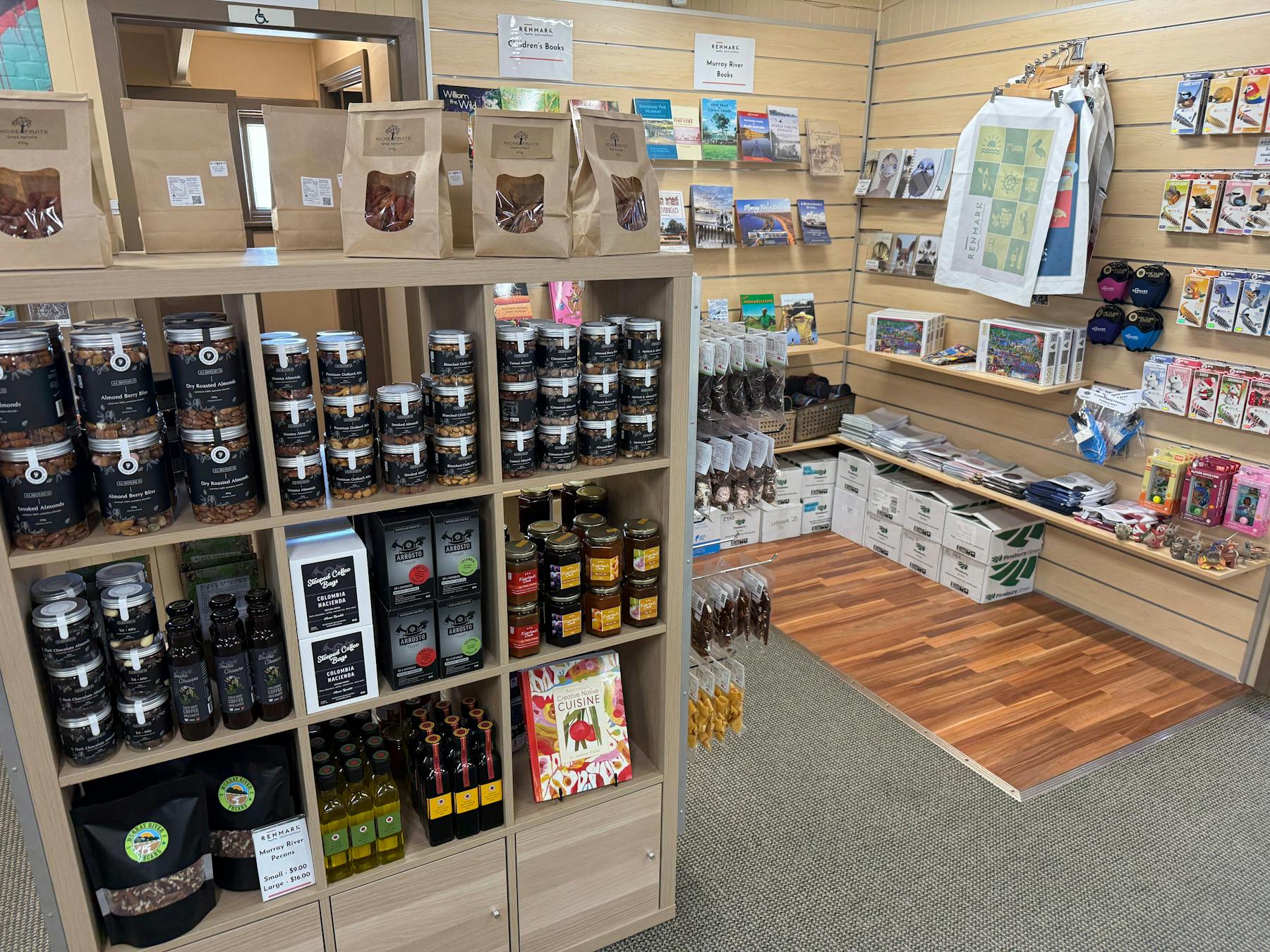Renmark Visitor Centre stocks a wide range of local produce