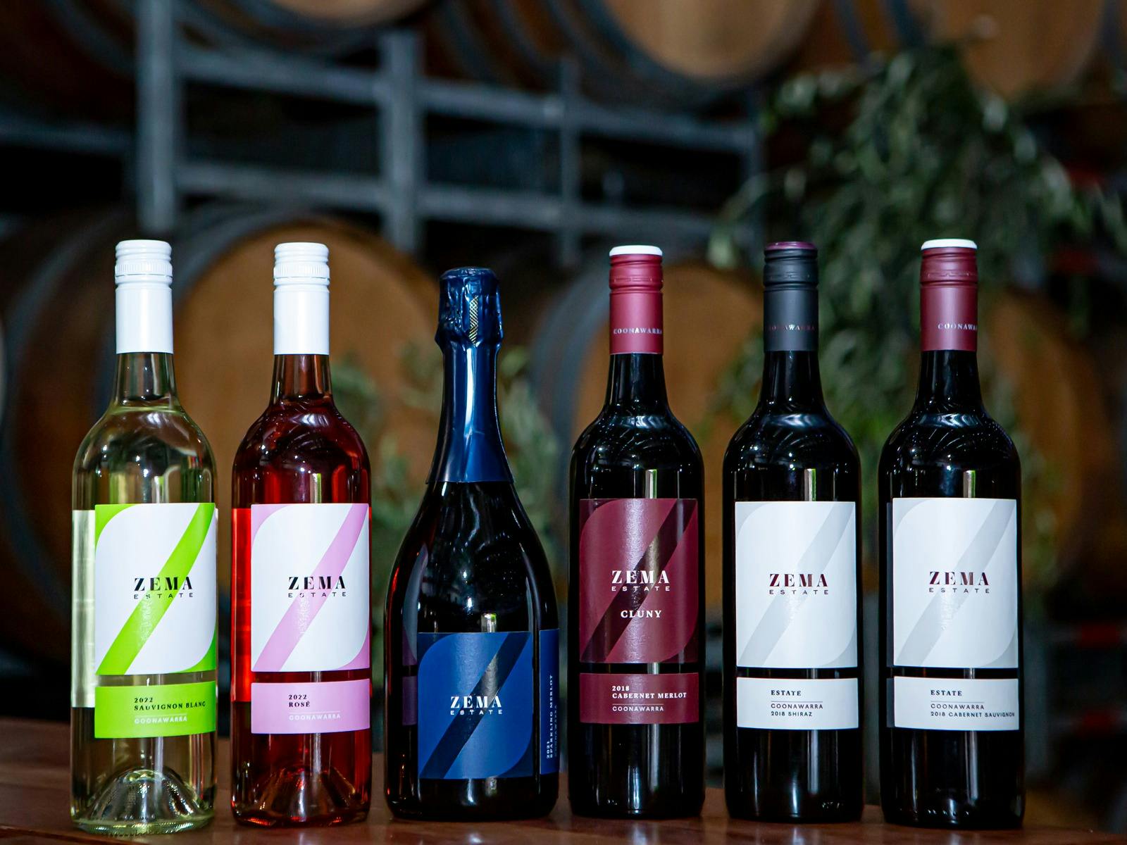 Zema Eatate Zema Eatate Wine Line upWine Line up