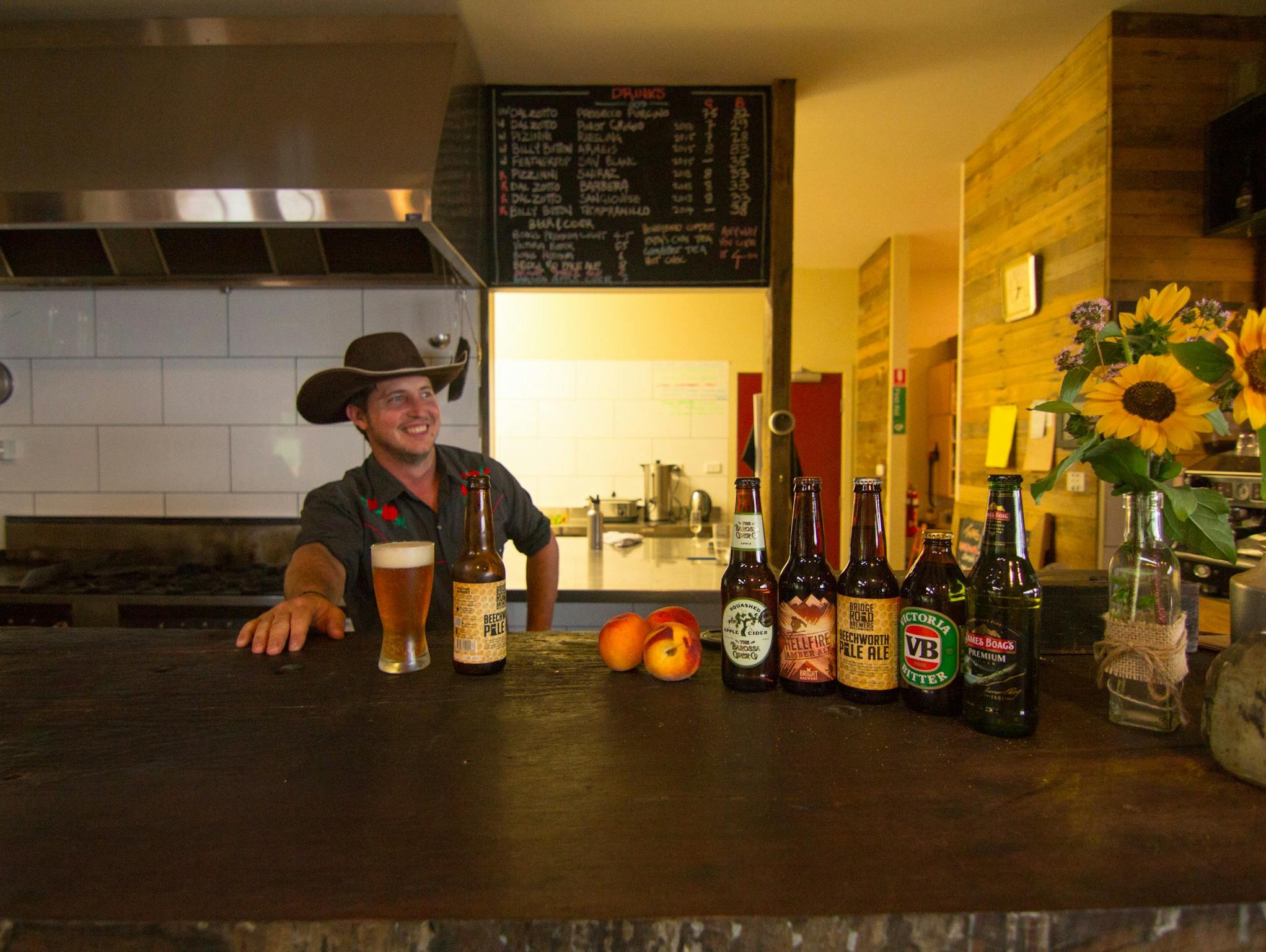 Clay Baird at the Spring Spur Bar