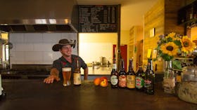 Clay Baird at the Spring Spur Bar