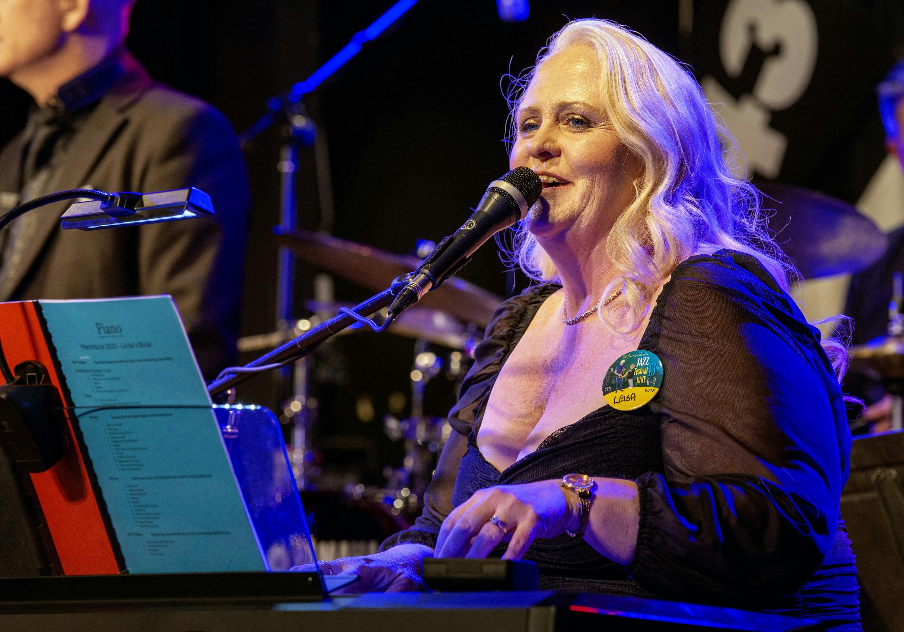 Leisa and the Keen Kats play at the opening ceremony.