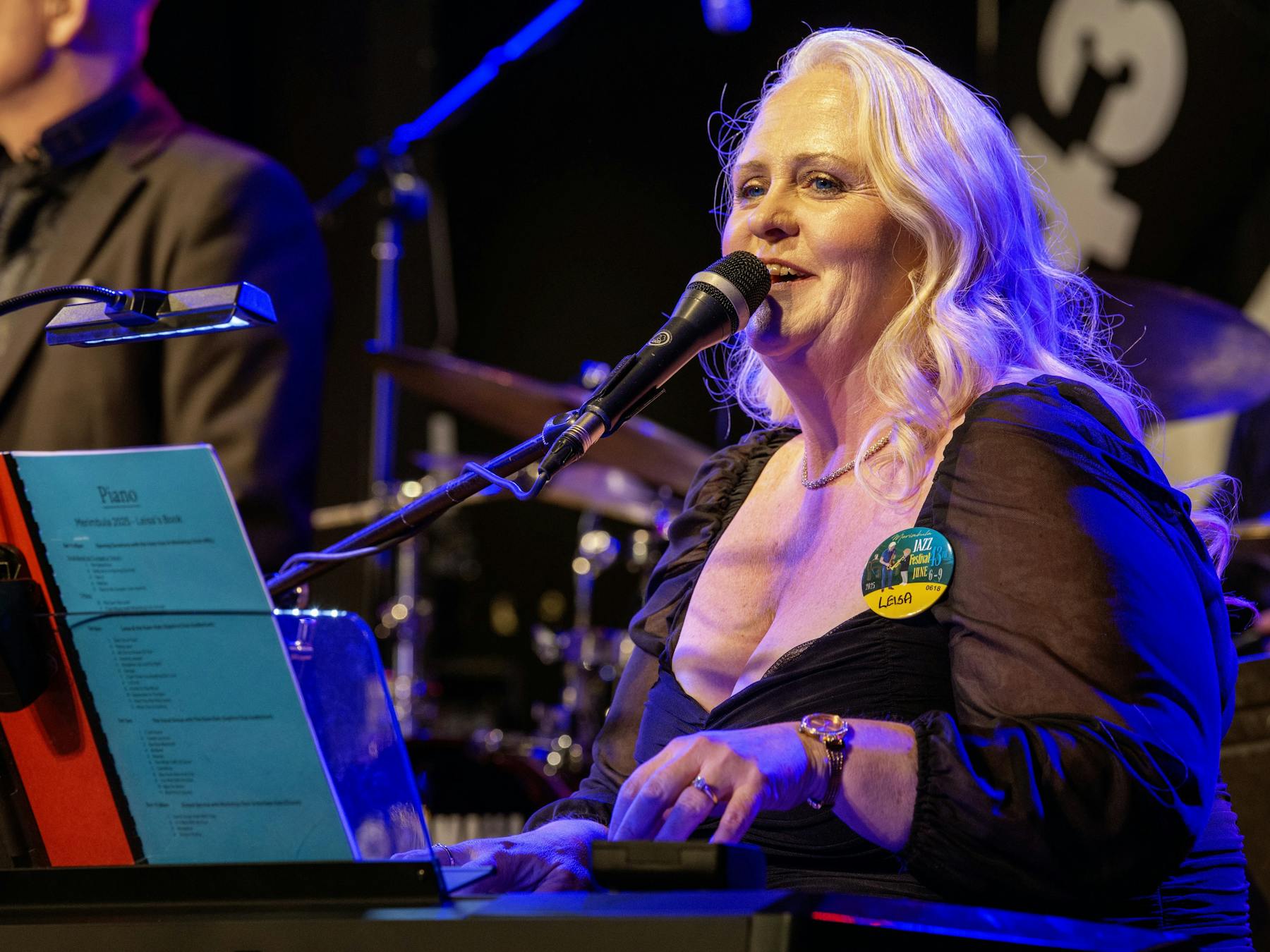 Leisa and the Keen Kats play at the opening ceremony.